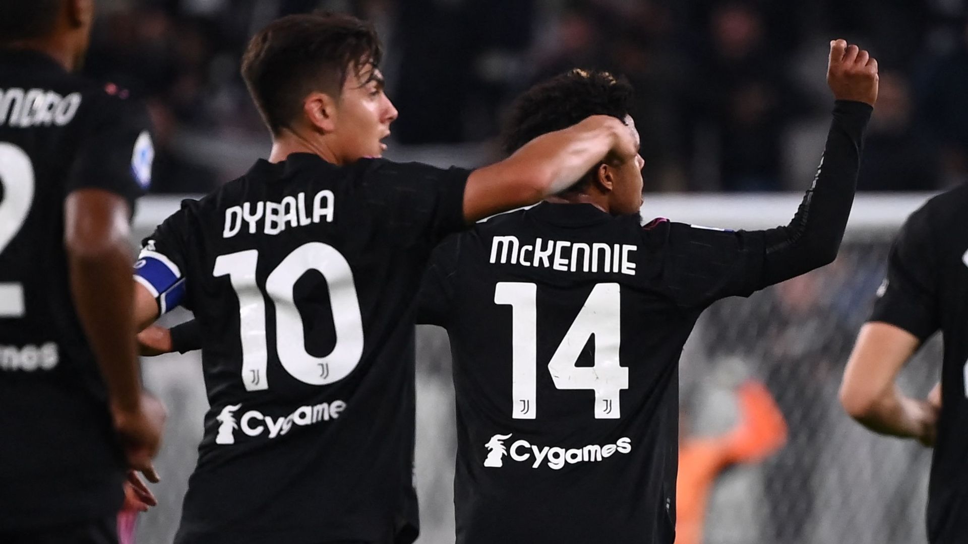 Juventus celebrating Sassuolo Serie A