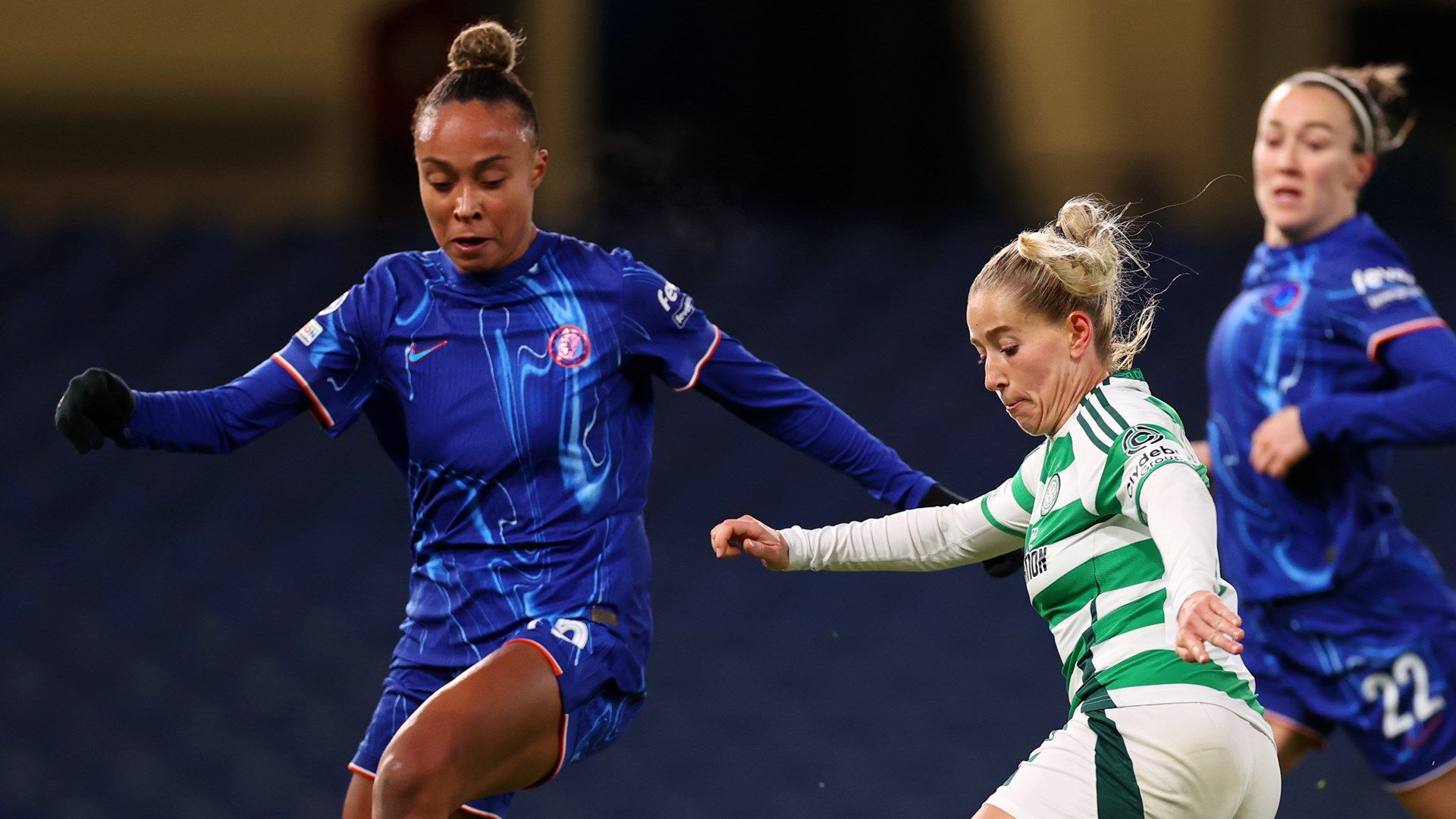 Maelys Mpome Lucy Ashworth-Clifford Chelsea Celtic Women 2024-25