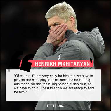 Arsene Wenger Henrikh Mkhitaryan support