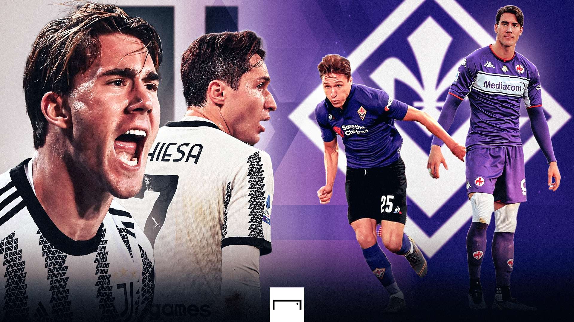 Juve Fiorentina Vlahovic Chiesa GFX