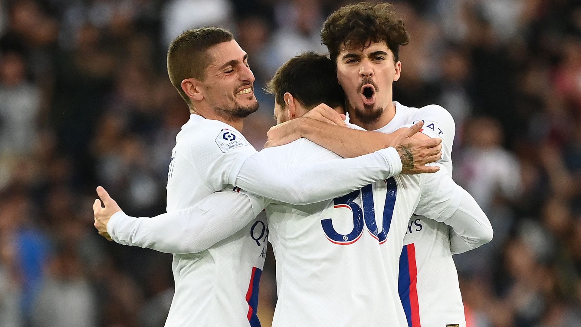 Marco Verratti Vitinha Lionel Messi PSG 2022-23