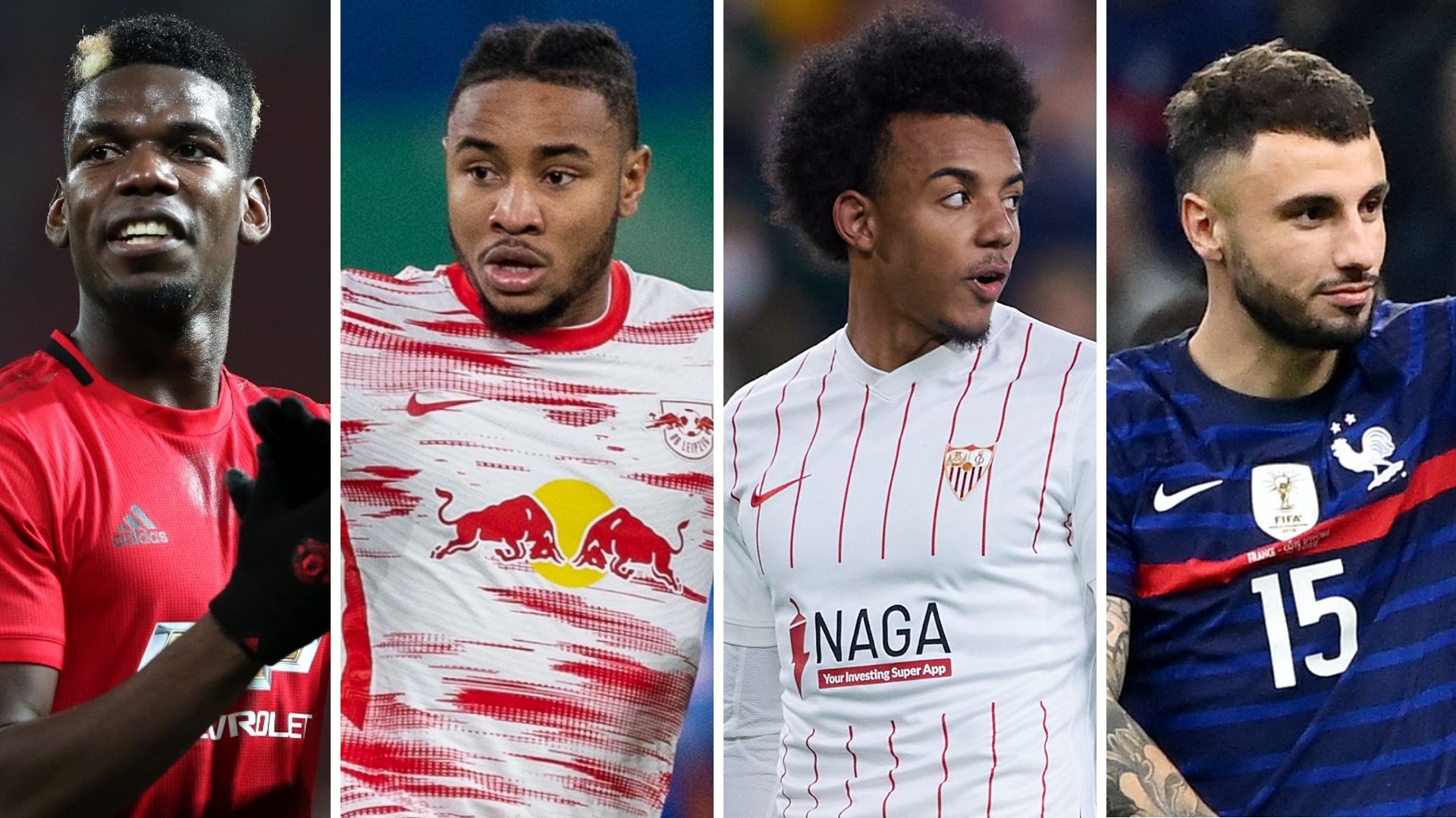 Pogba Nkunku Koundé Clauss France Mercato