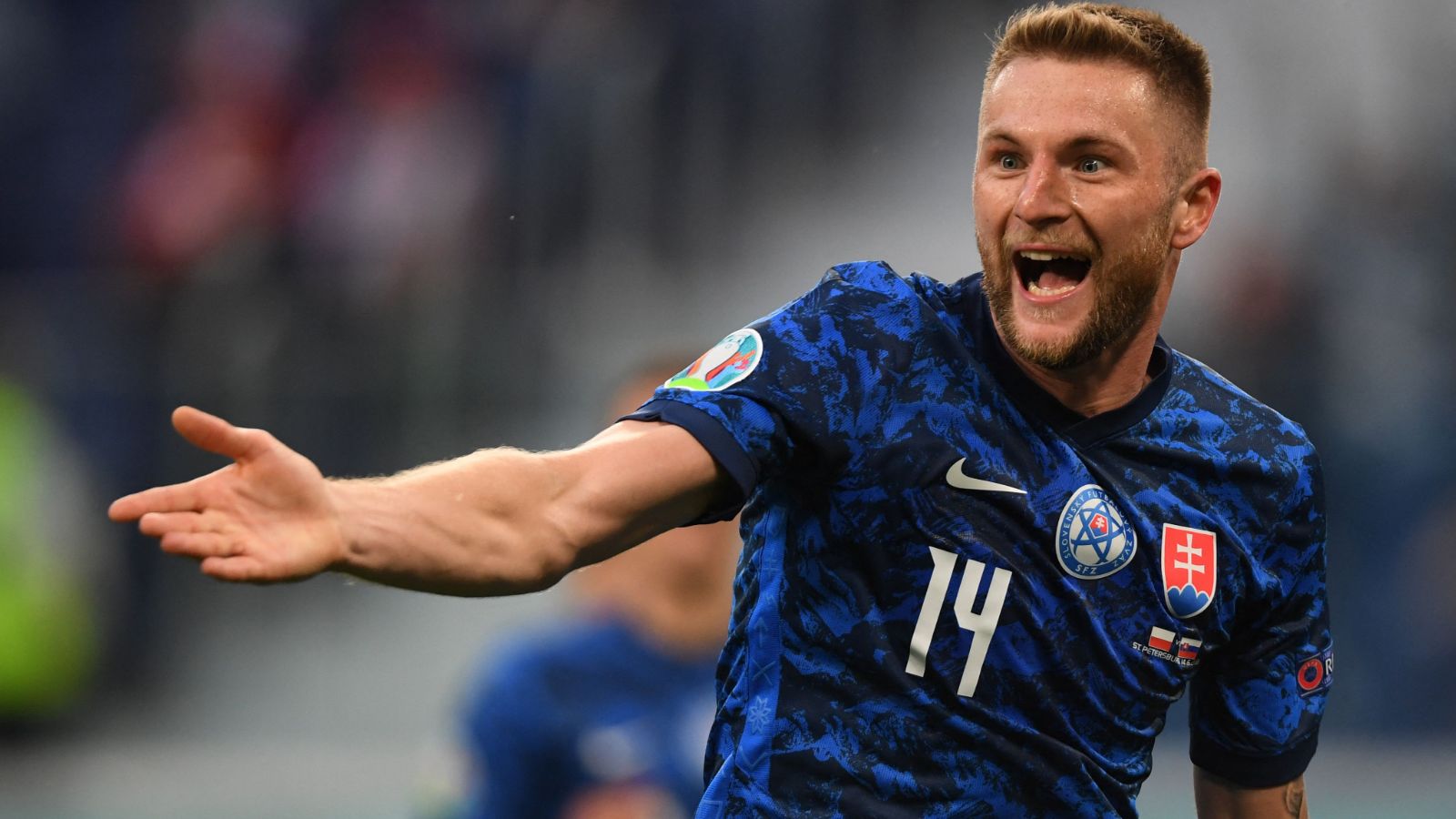 Skriniar, Eslovaquia vs. Polonia