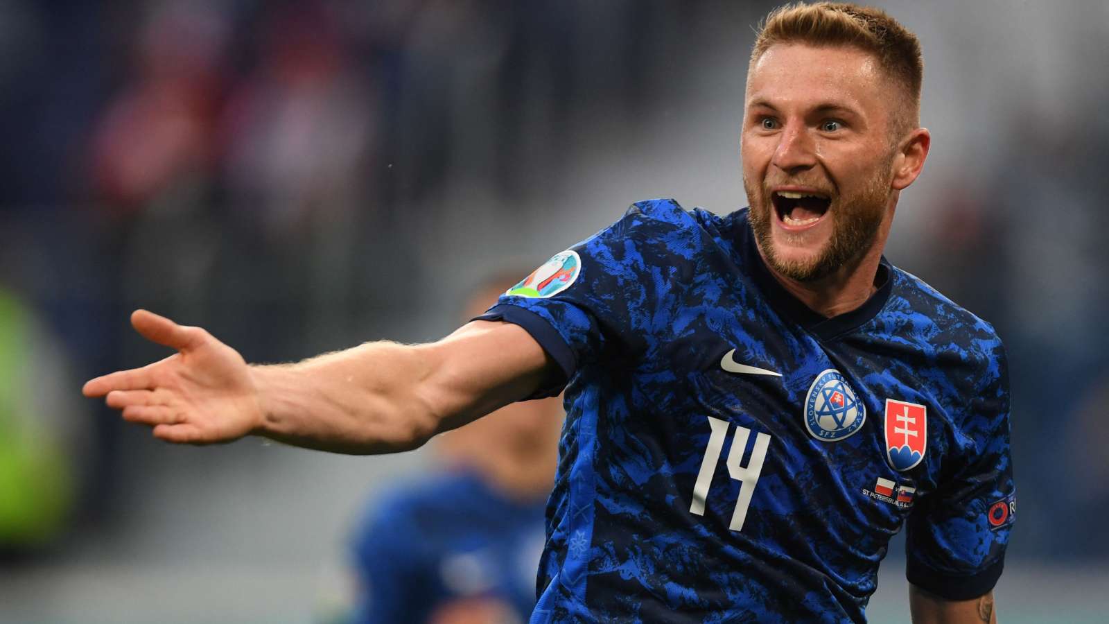 Skriniar, Eslovaquia vs. Polonia