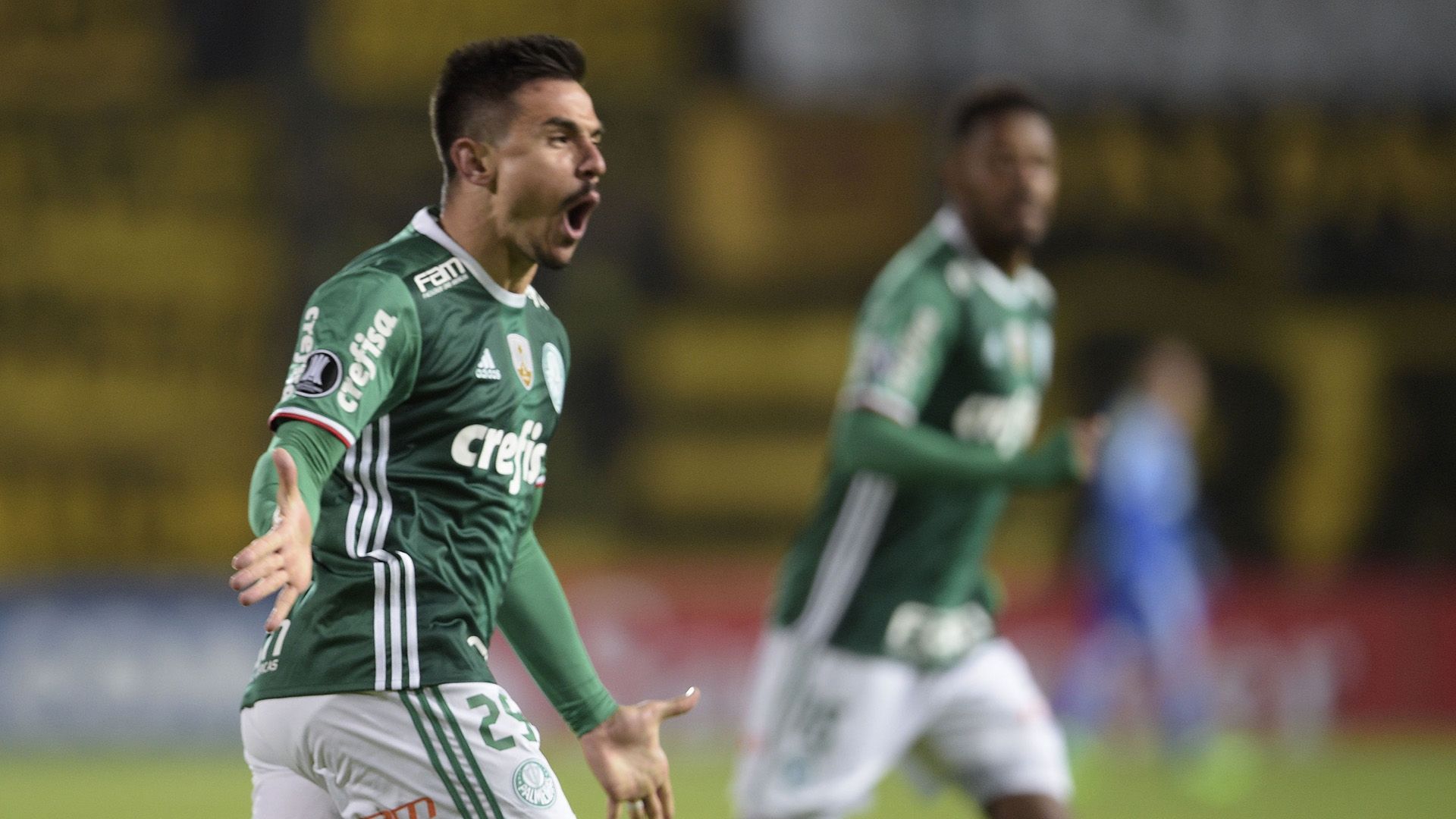 Willian Bigode Penarol Palmeiras Libertadores 26042017