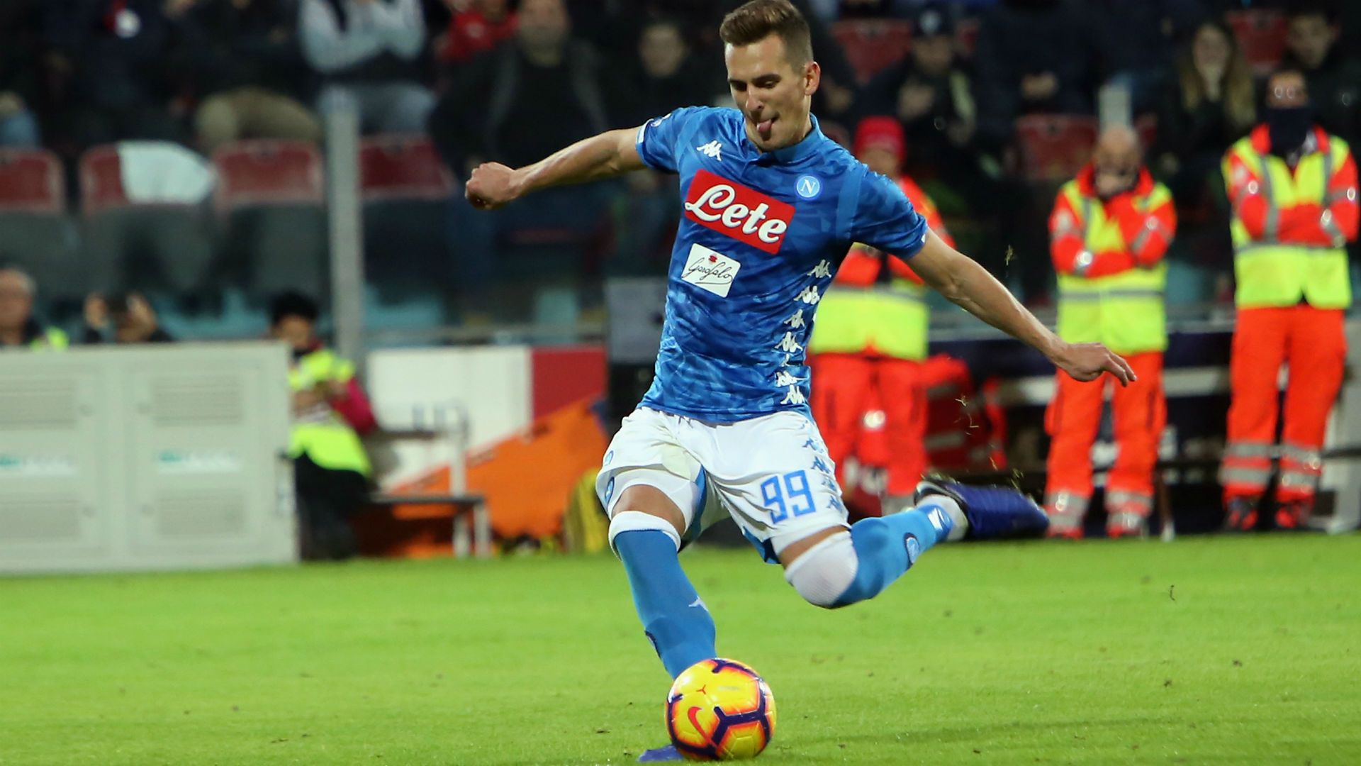 Arek Milik Cagliari Napoli Serie A