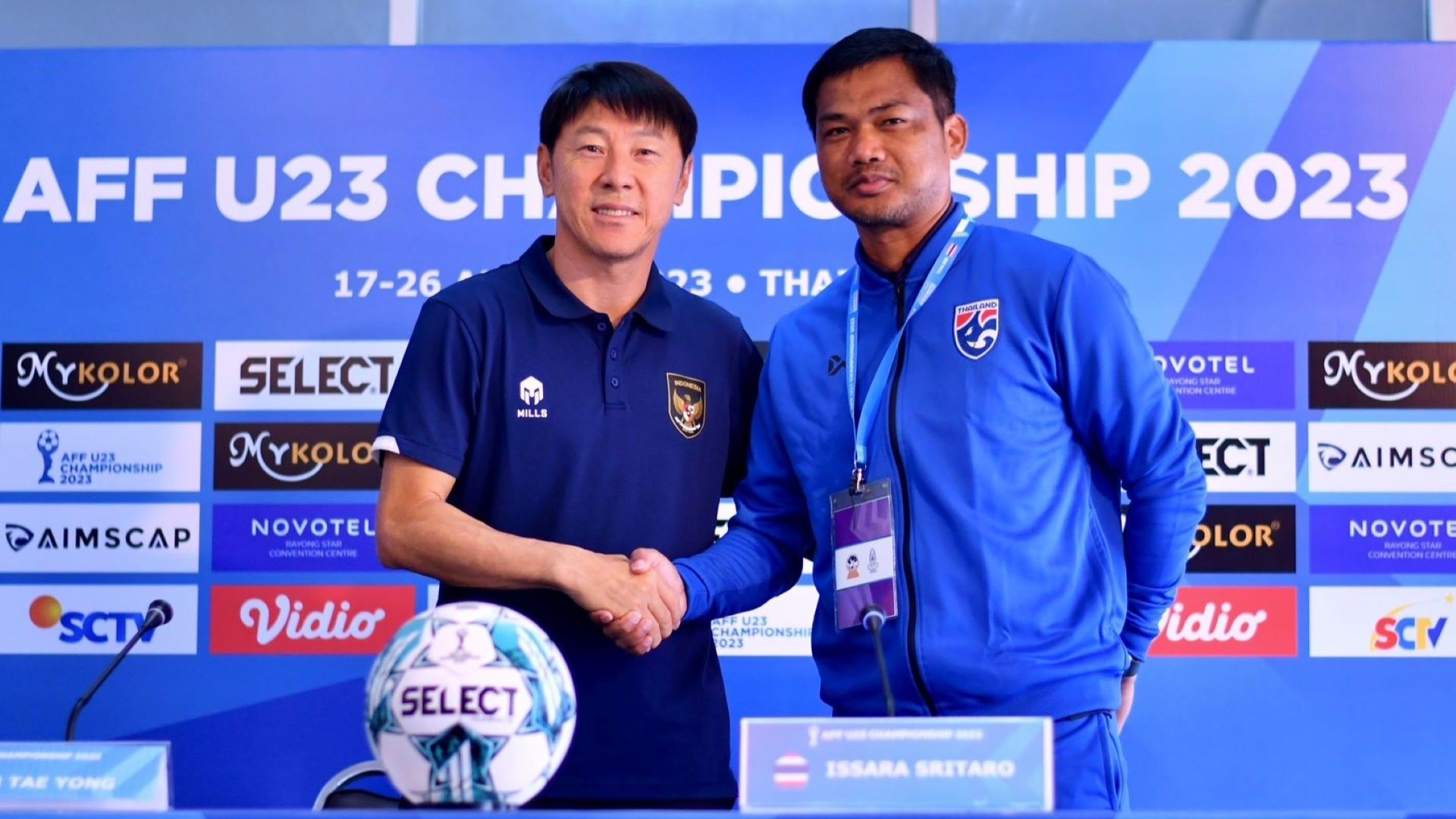 Shin Tae-yong & Ithsara Sritharo - Timnas Indonesia U-23 & Thailand U-23