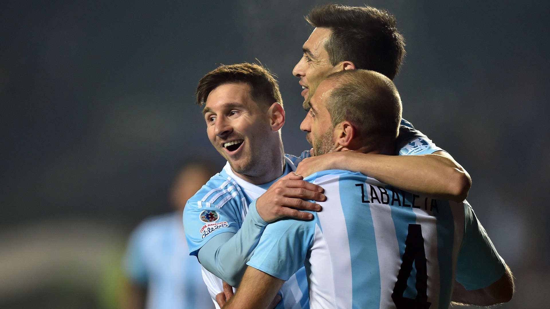 Lionel Messi Zabaleta Pastore Argentina Paraguay Copa America 30062015