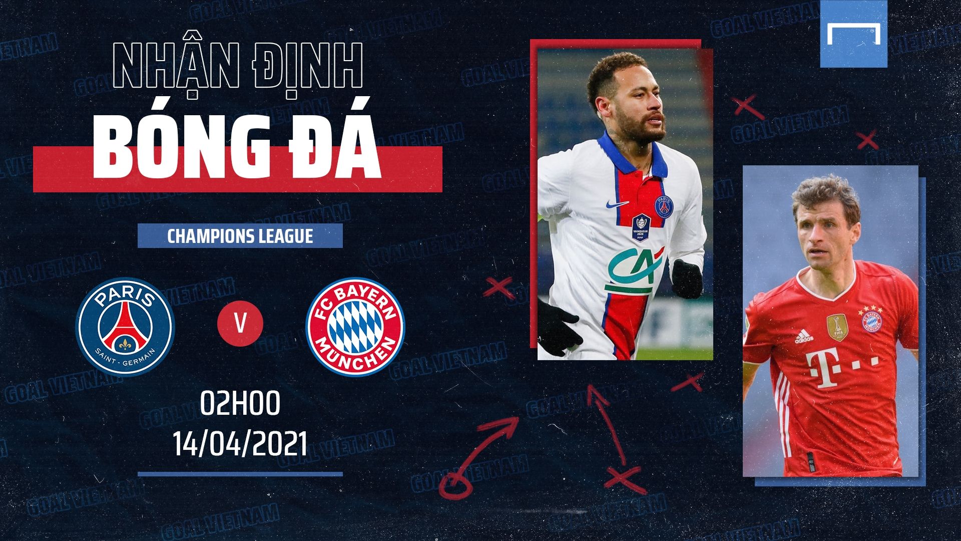 Preview: PSG vs Bayern Goal Vietnam