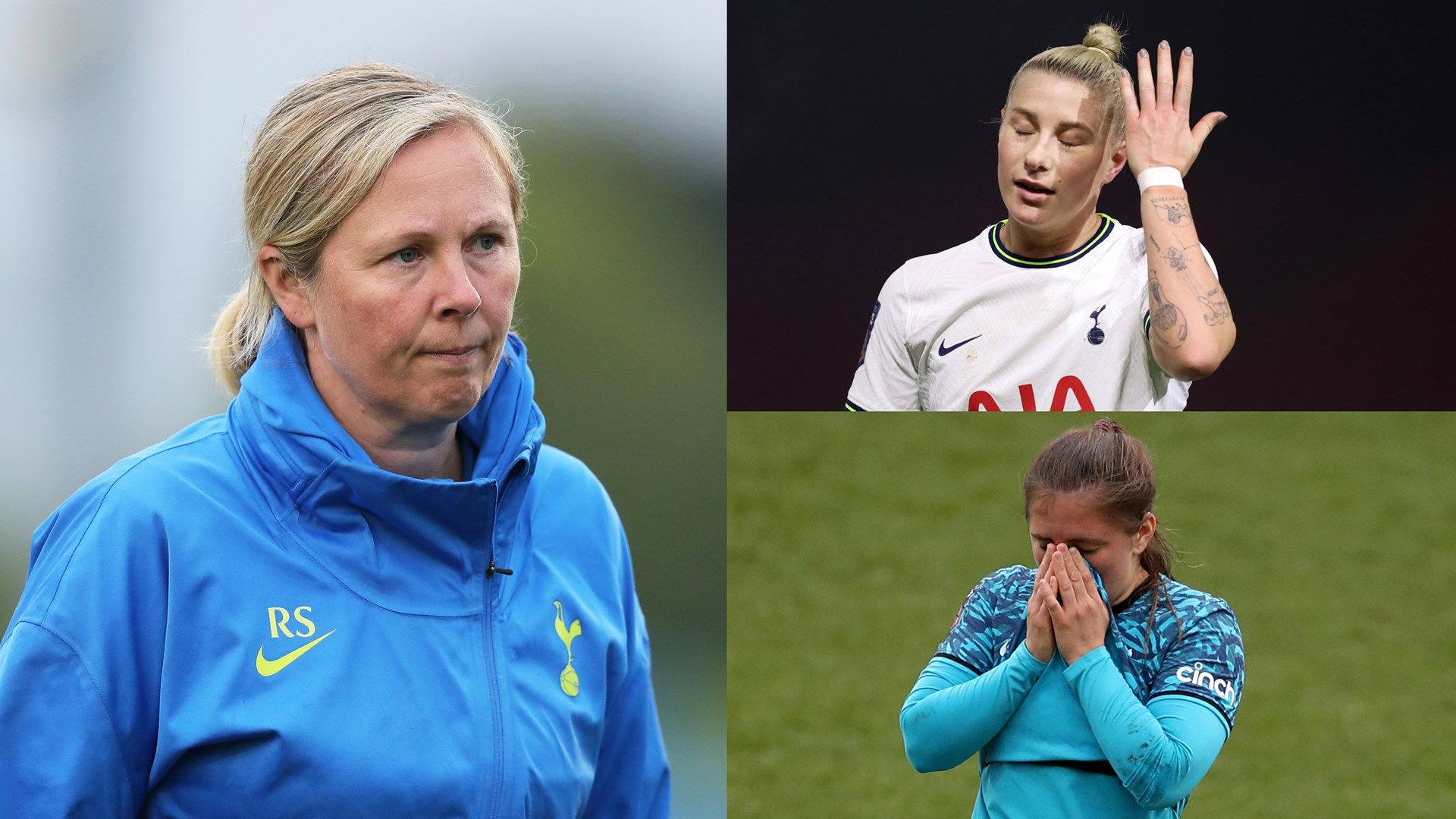 Rehanne Skinner Beth England Kit Graham Tottenham Women composite