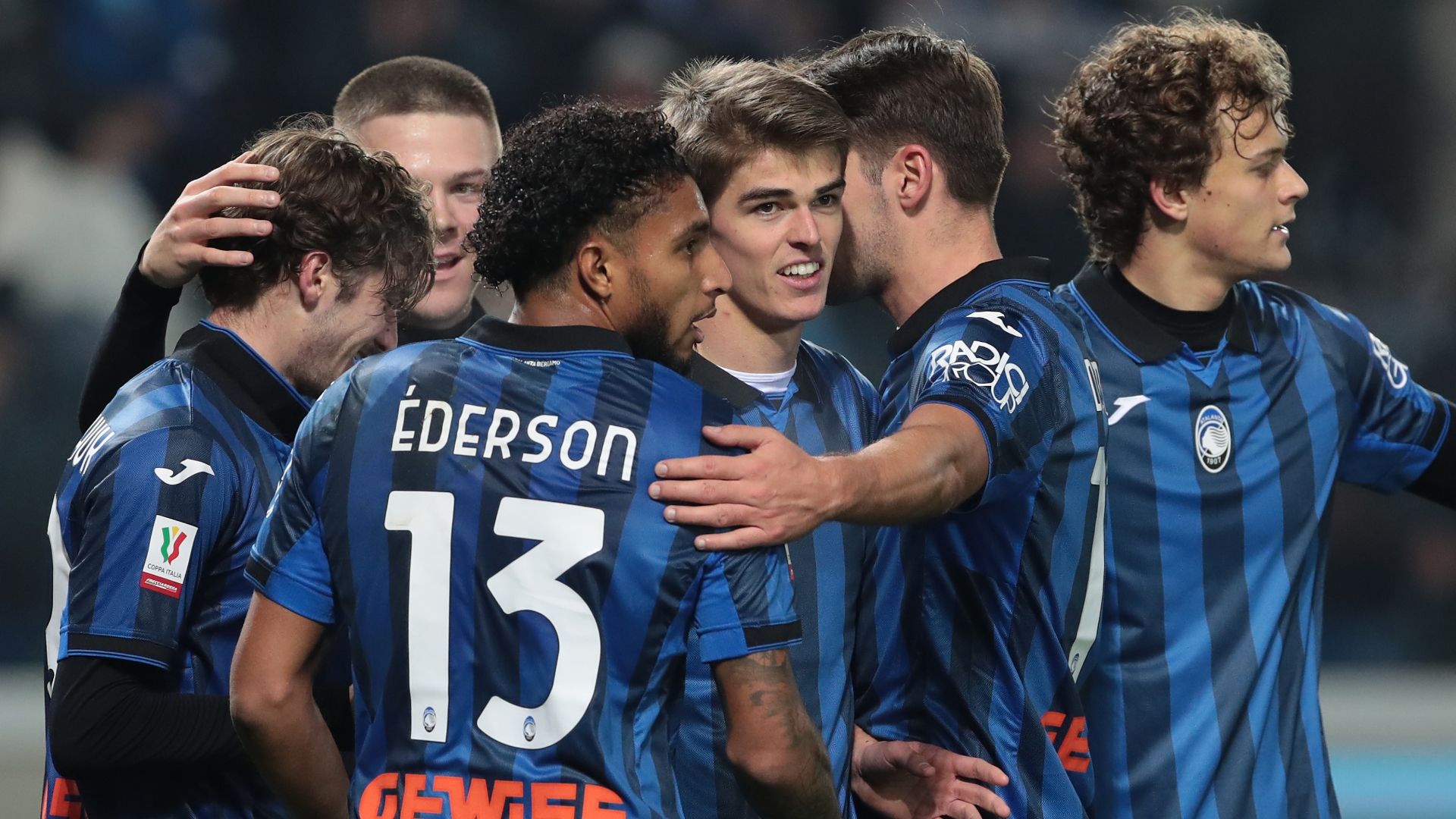 Atalanta celebrating