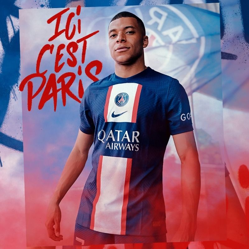 Maillot PSG 2022-2023 domicile Kylian Mbappé