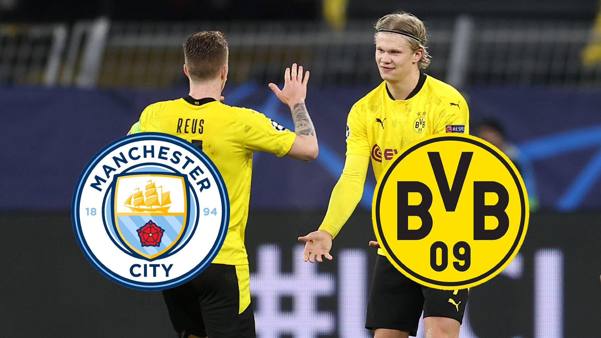 Manchester City BVB Borussia Dortmund Champions League GFX Reus Haaland