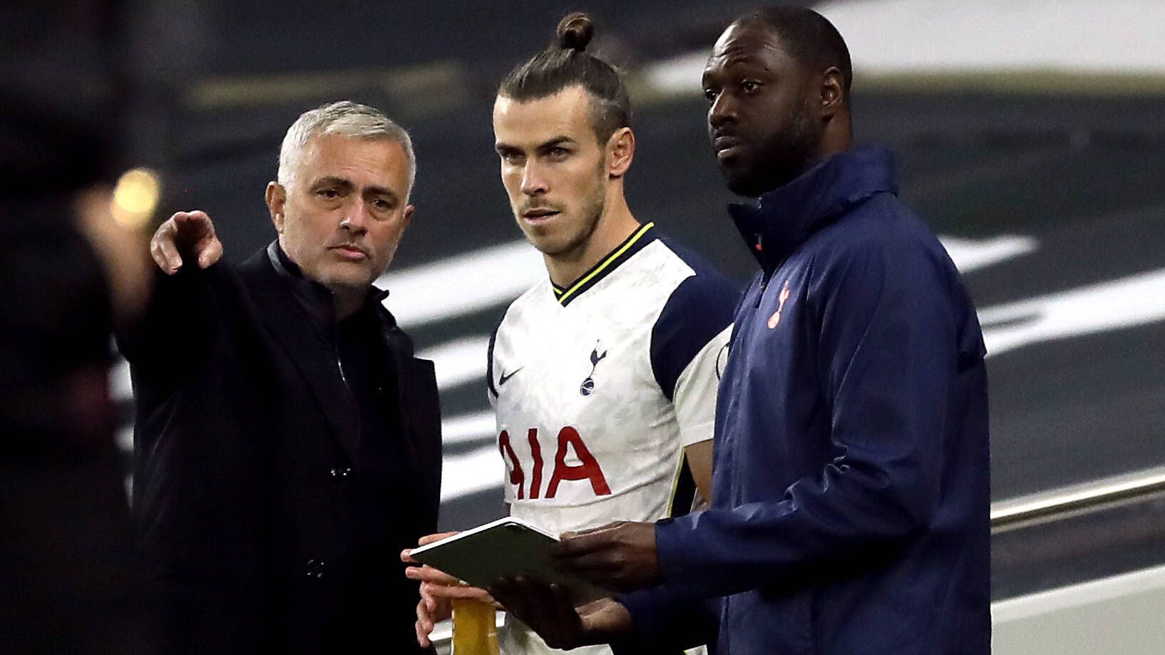GER ONLY Jose Mourinho Gareth Bale Tottenham