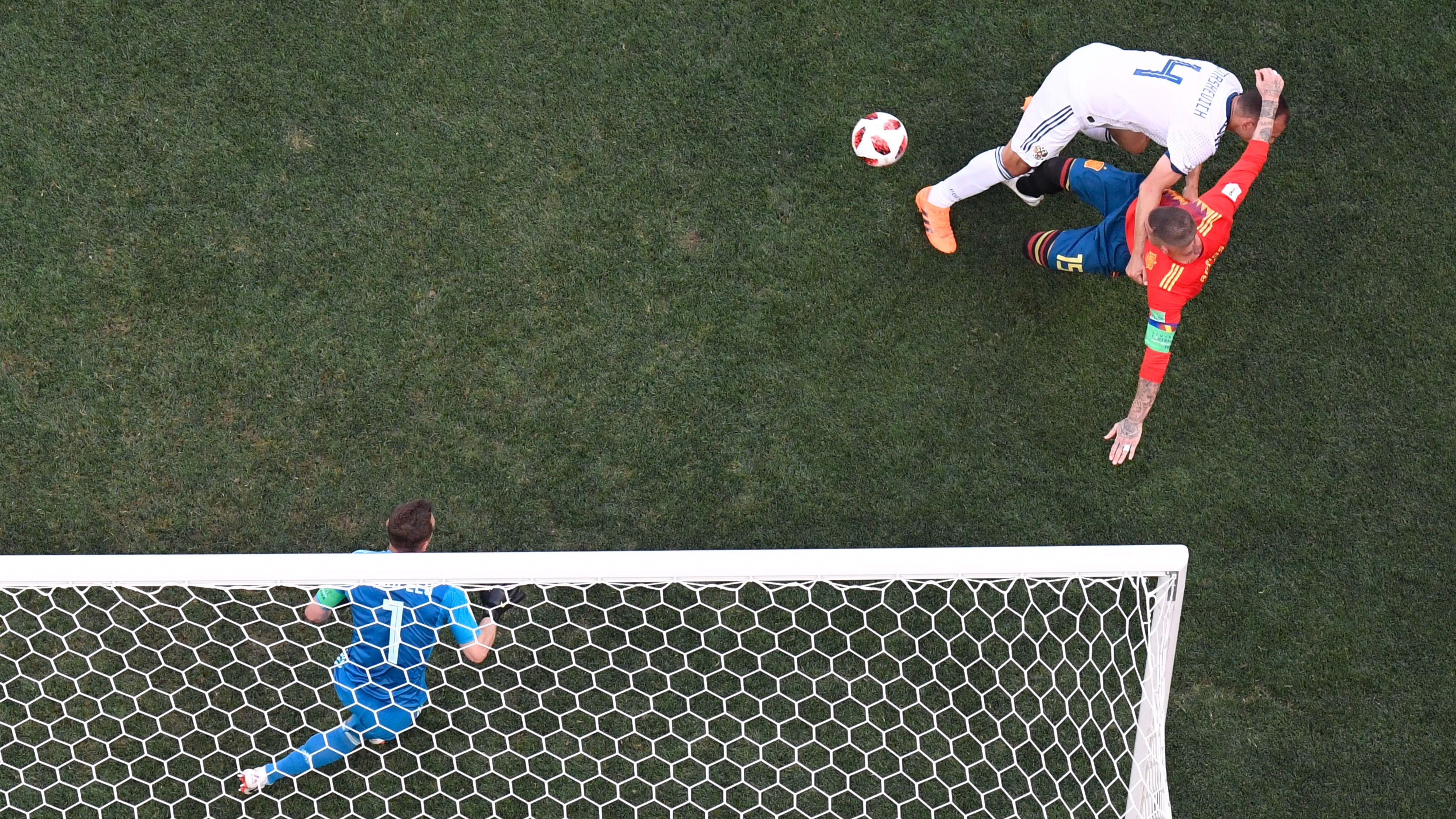 Sergey Ignashevich Sergio Ramos España Rusia Spain Russia 01072018