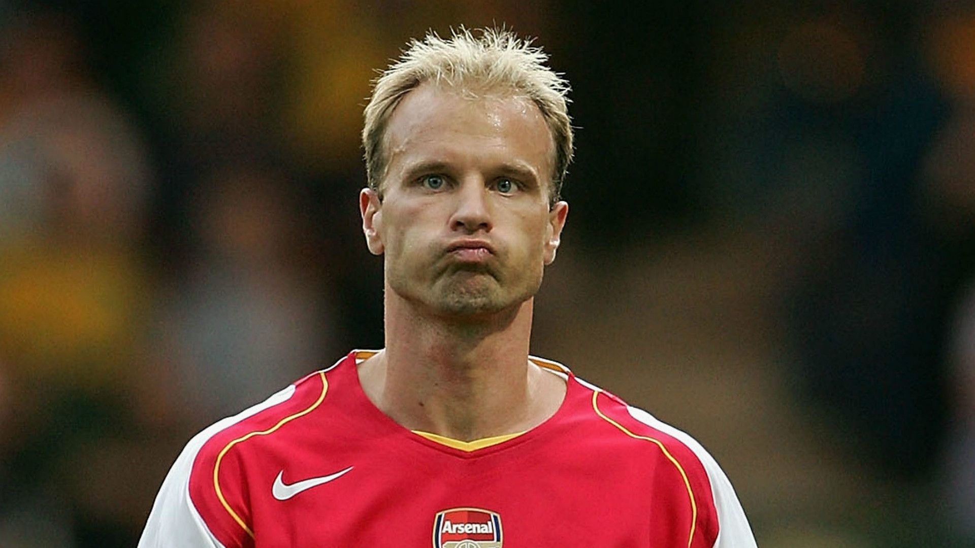 Bergkamp 10 Arsenal 2001-2002 Gold Sz S-XXL Away Jersey Sega
