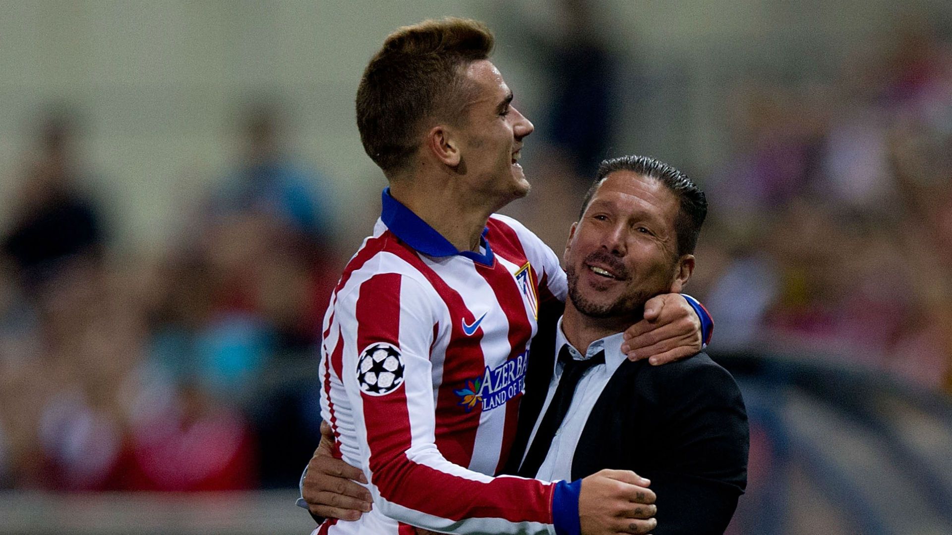 Antoine Griezmann and Diego Simeone