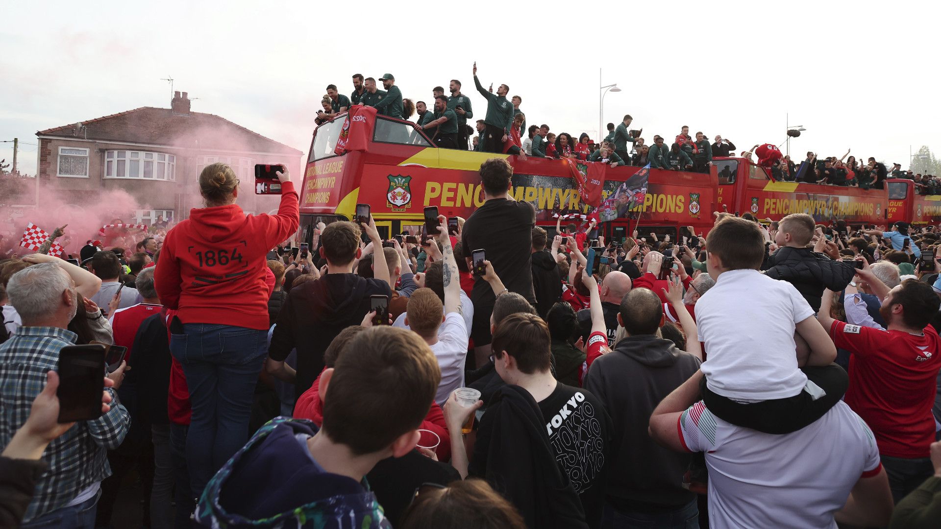 Wrexham bus parade