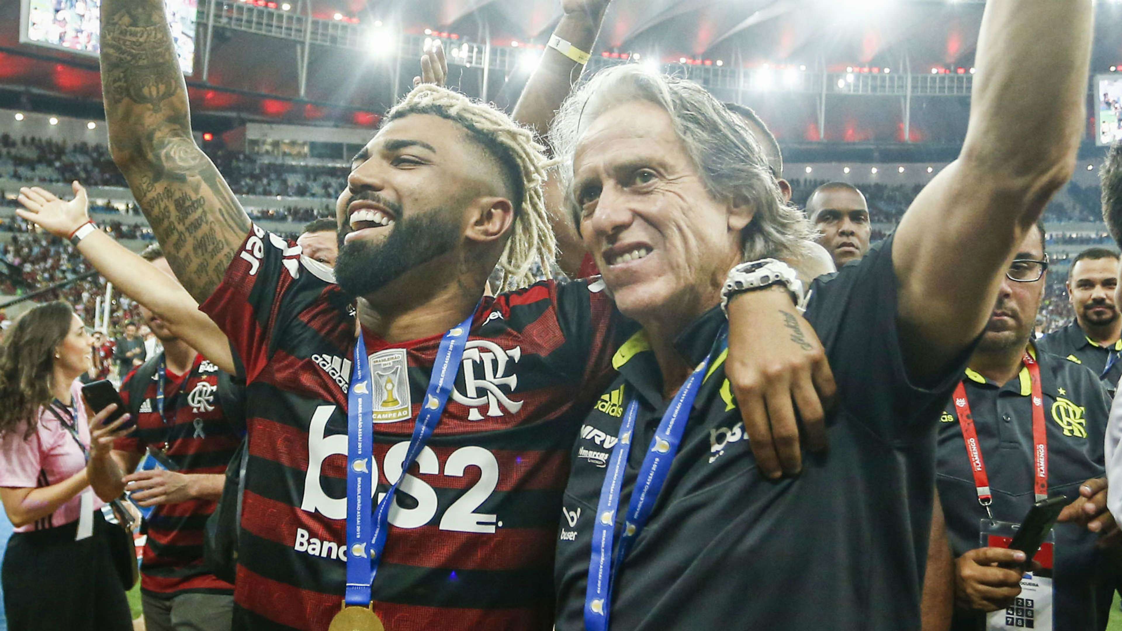 Gabigol Jorge Jesus Flamengo 04 12 2019