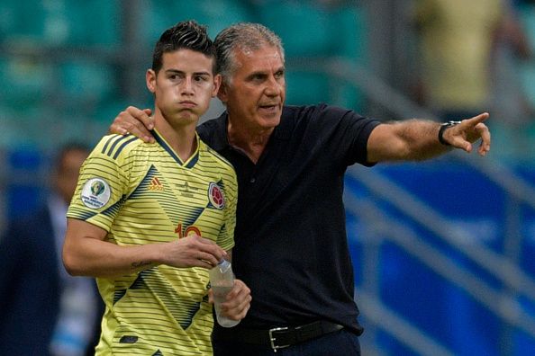 James Rodriguez & Carlos Queiroz