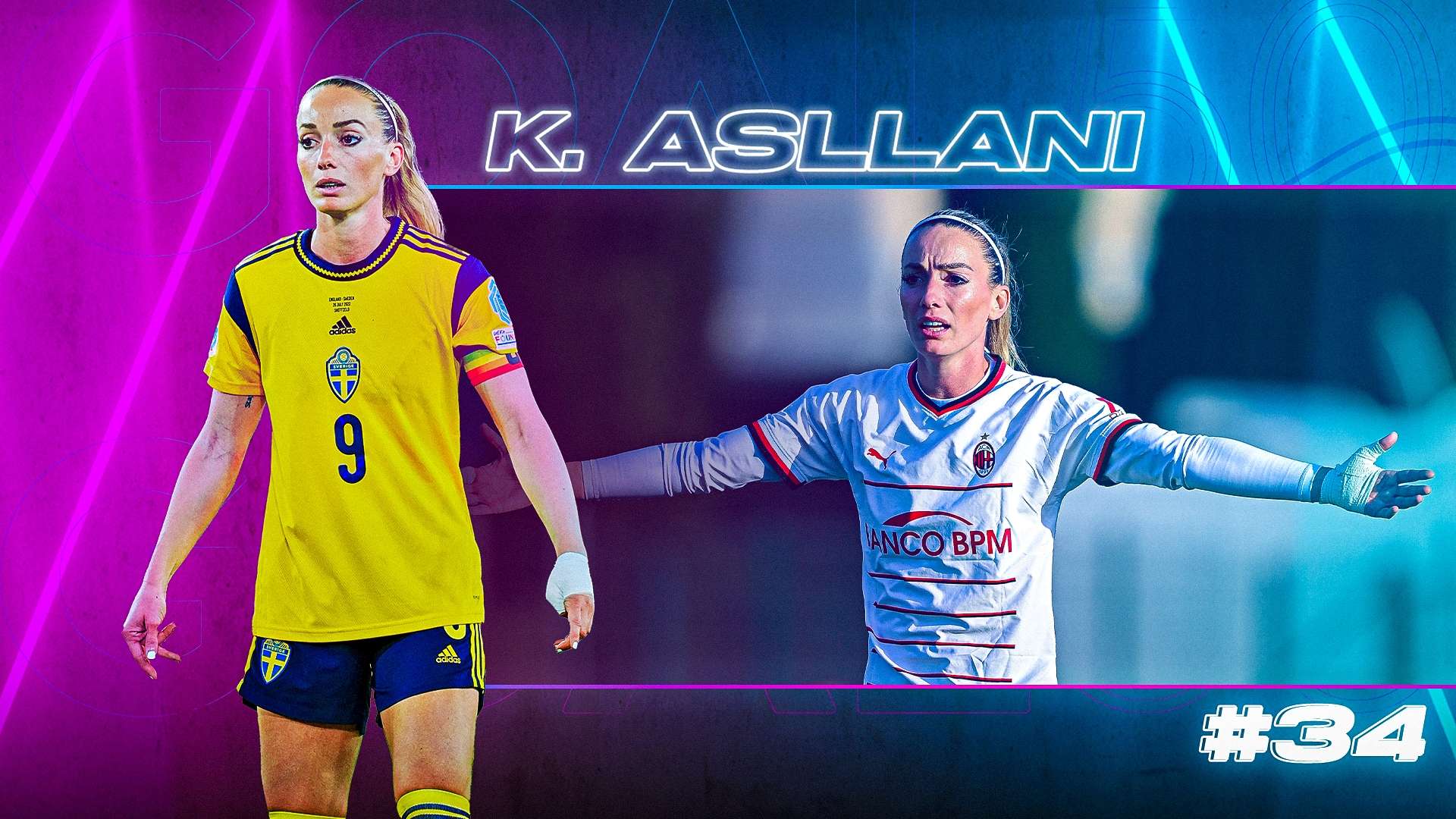 GOAL50 2022 Kosovare Asllani GFX Ranking