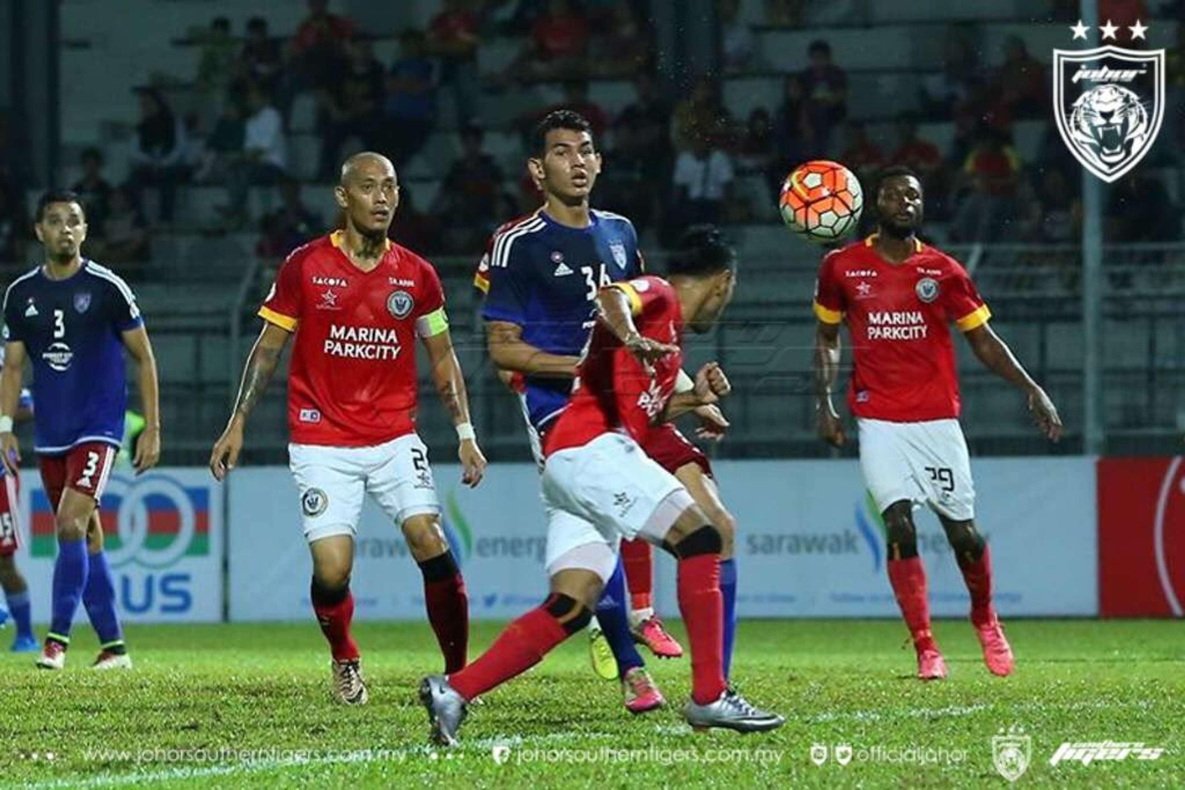 Hadi Fayyadh (no 36) playing for Johor Darul Ta'zim II in 2016