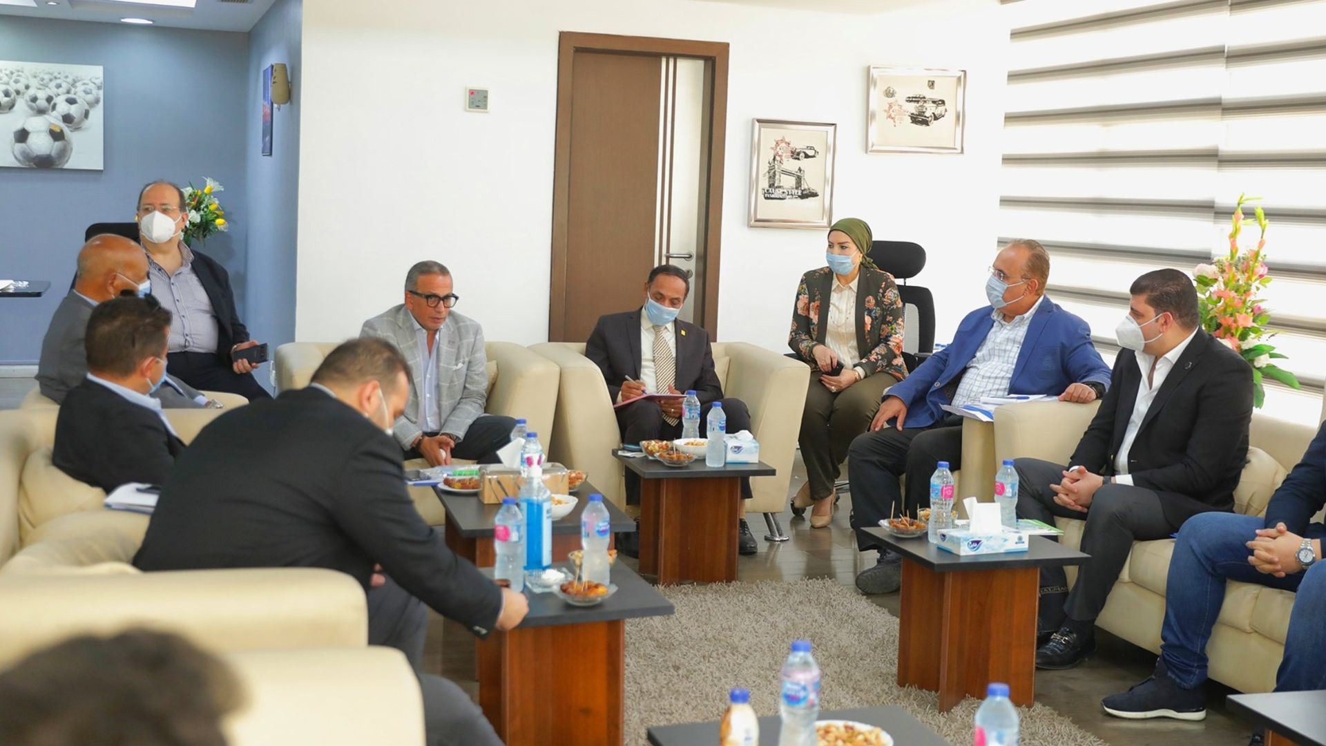 اجتماع عمرو الجنايني مع رؤساء الأندية