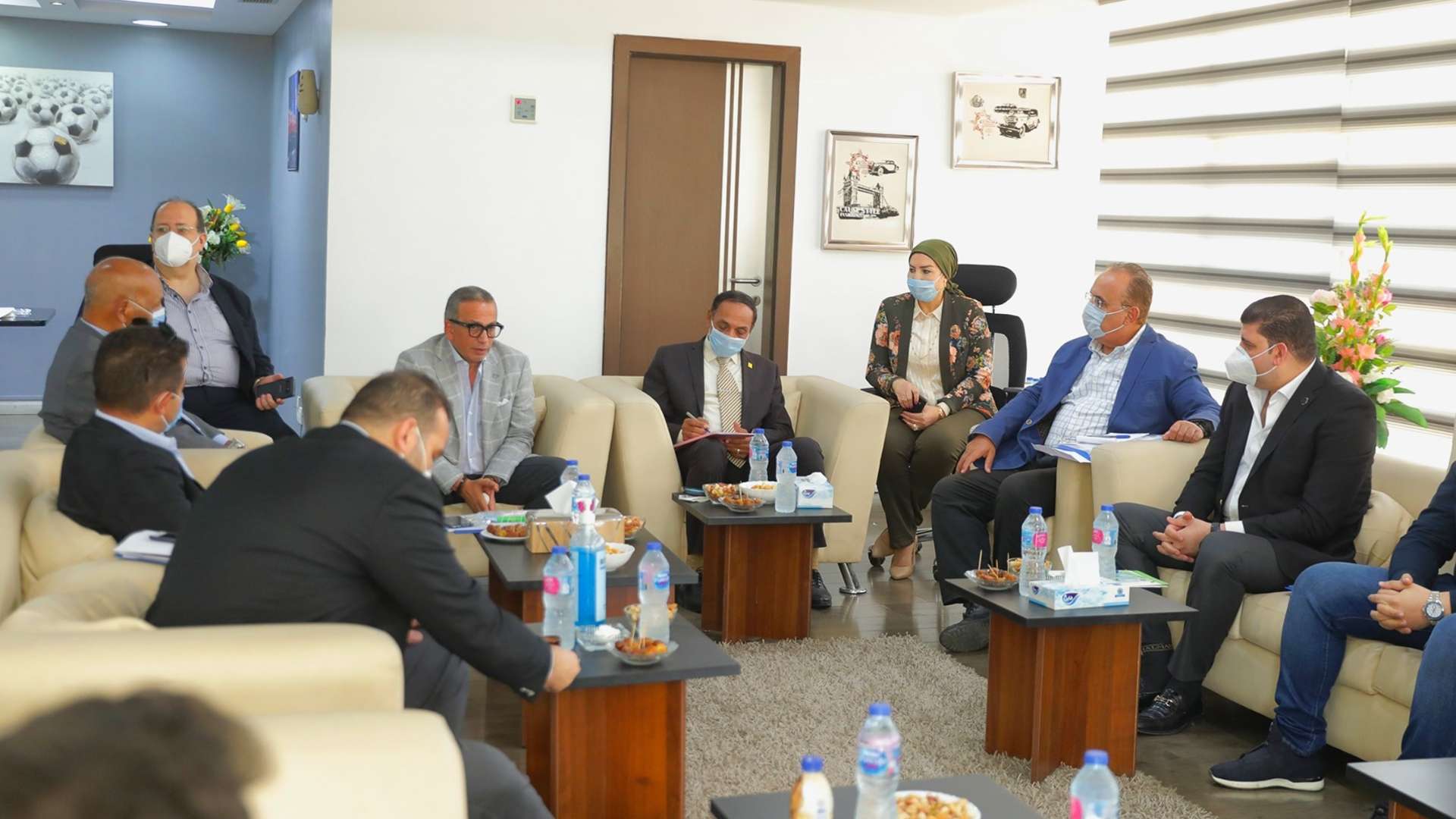 اجتماع عمرو الجنايني مع رؤساء الأندية