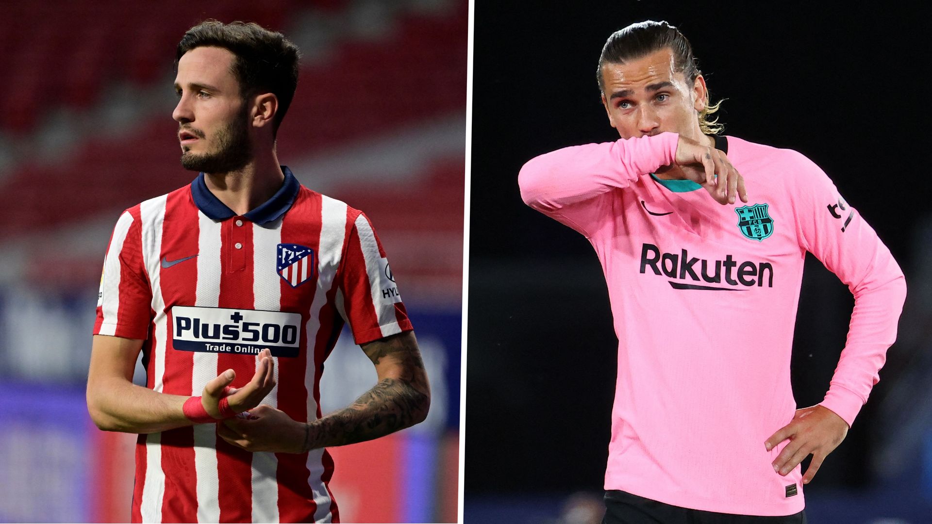 Antoine Griezmann Saul Niguez FC Barcelona Atletico Madrid