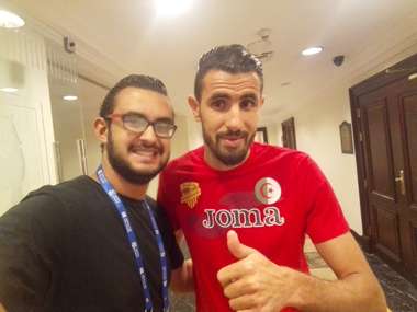 محمود ضياء مع أحمد قاسمي نصر حسين داي البطولة العربية 29072017