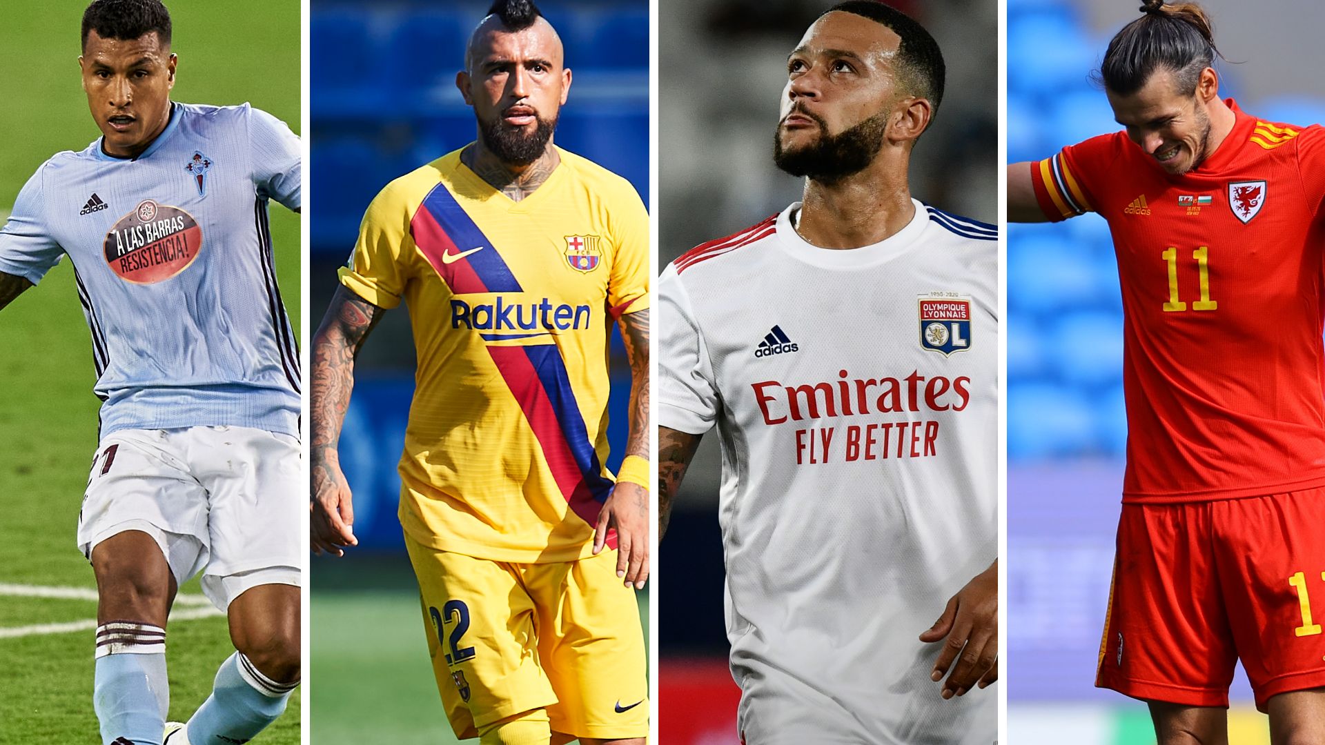 Murillo, Vidal, Depay, Bale