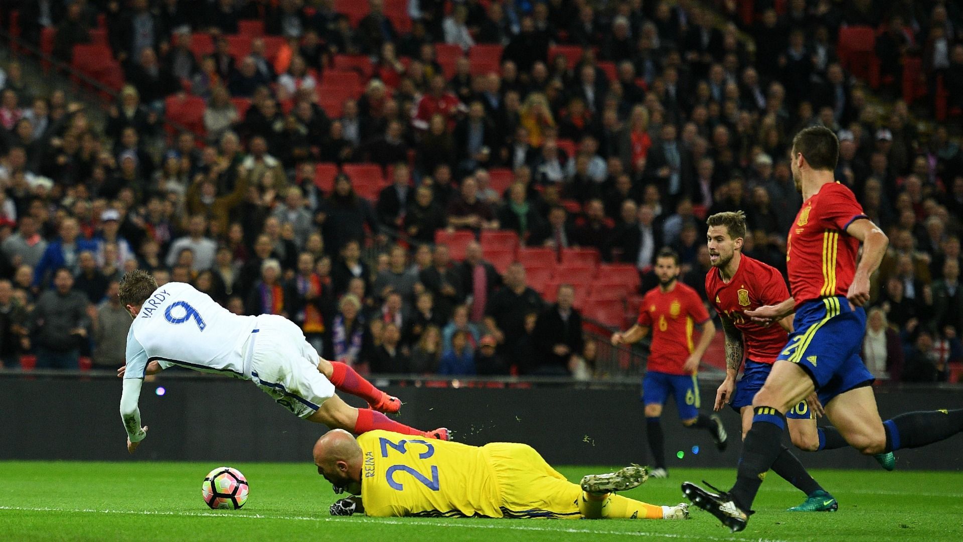 England v Spain Vardy HD