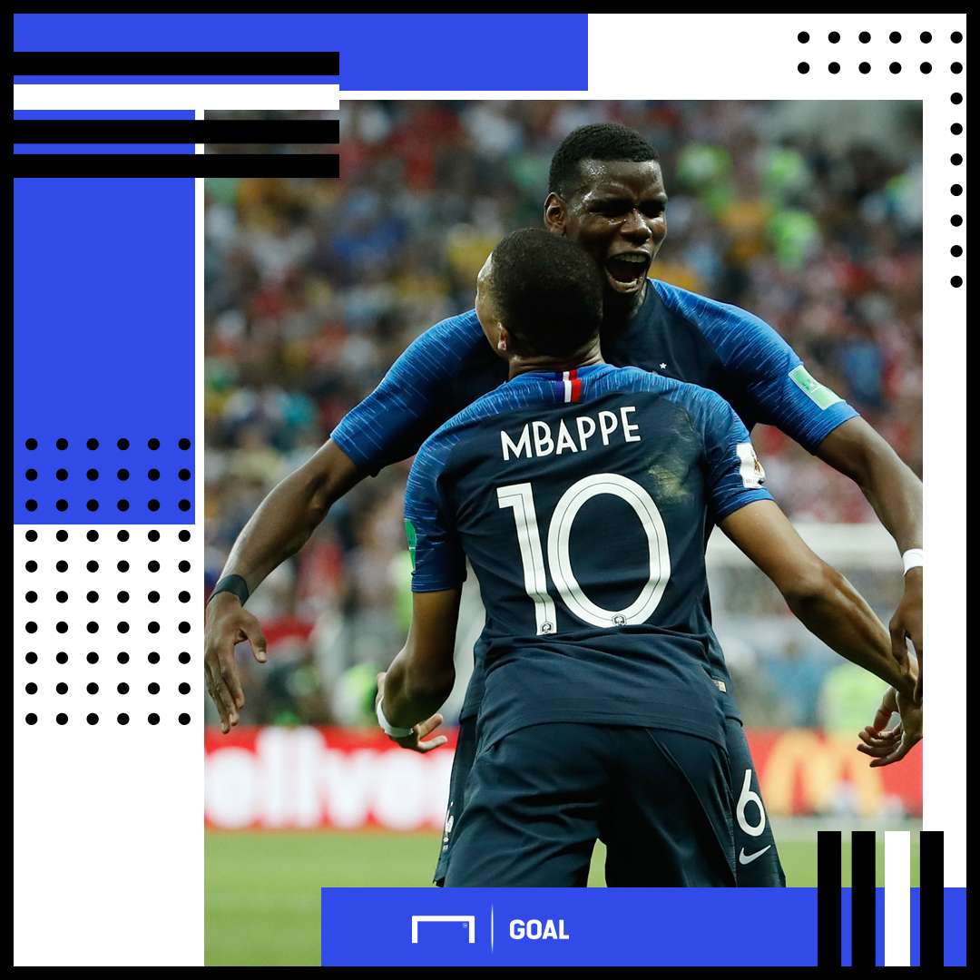 Paul Pogba Kylian Mbappe France PS
