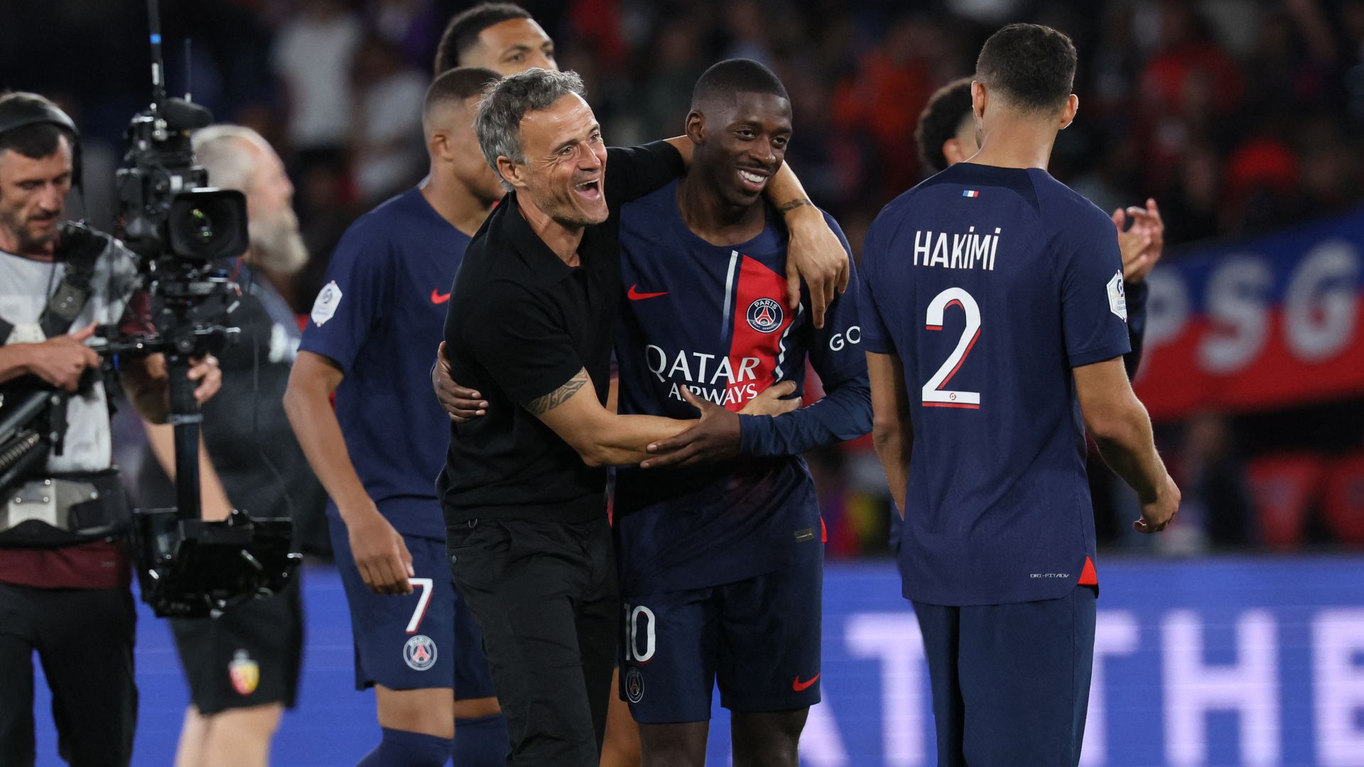 Luis Enrique Ousmane Dembele PSG