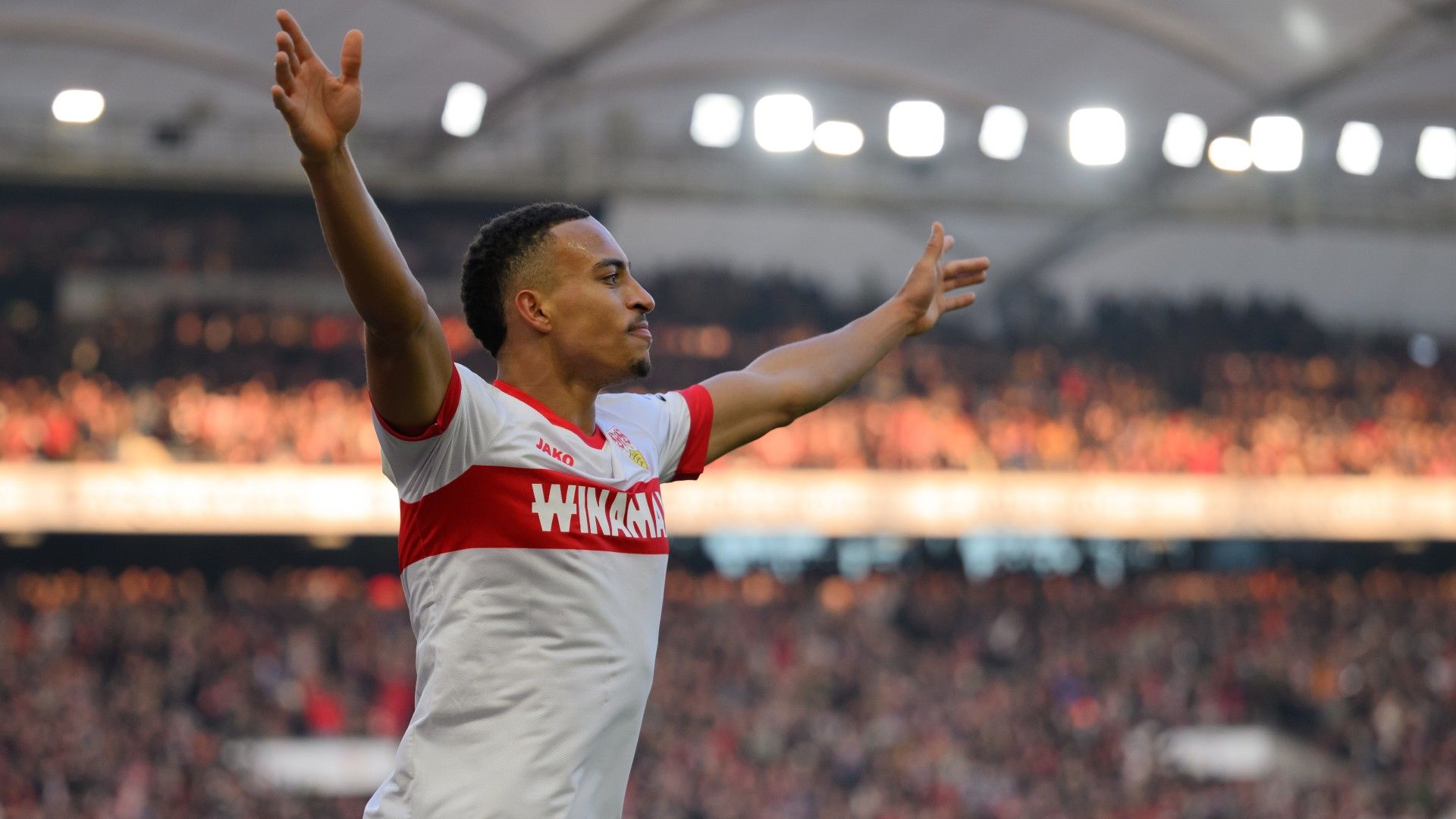  Jamie Leweling of VfB Stuttgart