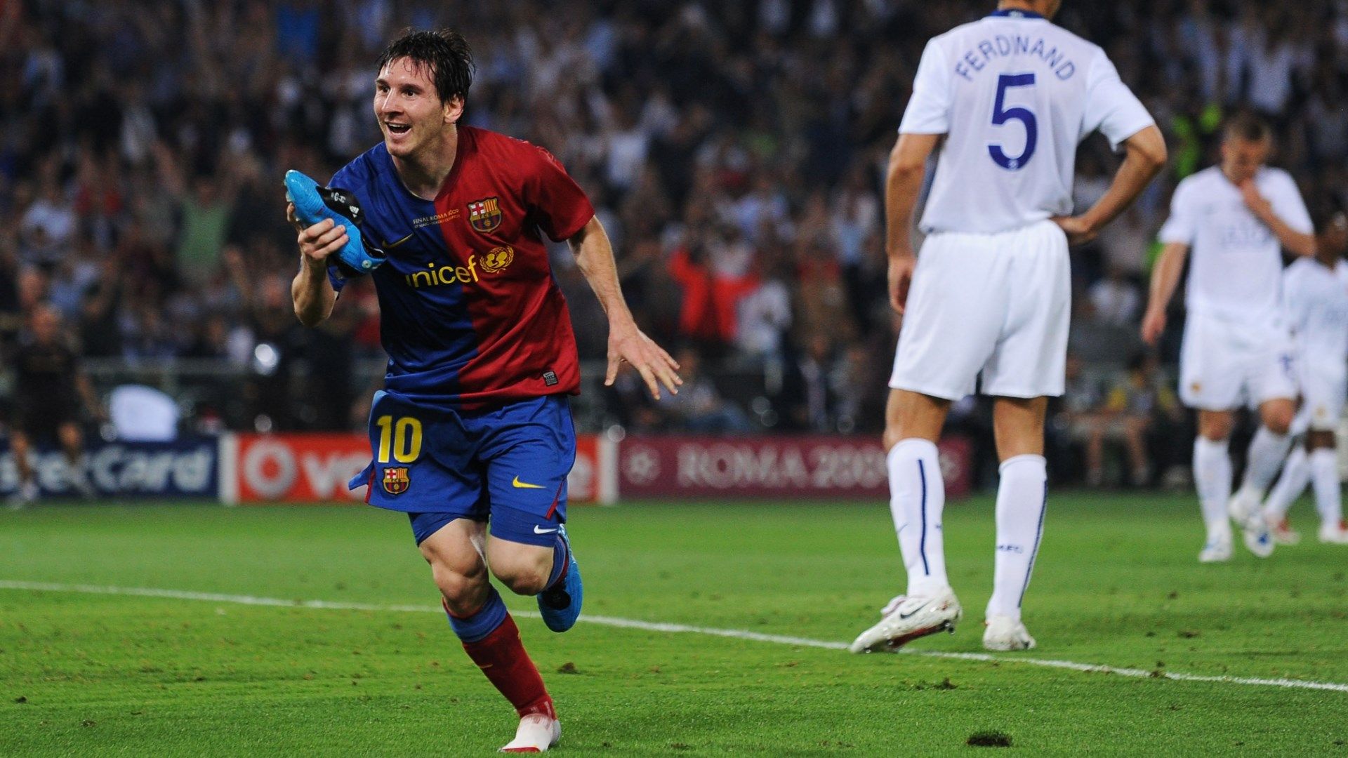 Lionel Messi boot Barcelona Manchester United 2009 Champions League final