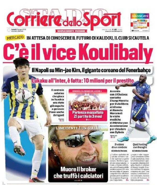 김민재 코리에레 델로 스포르트 캄파니야