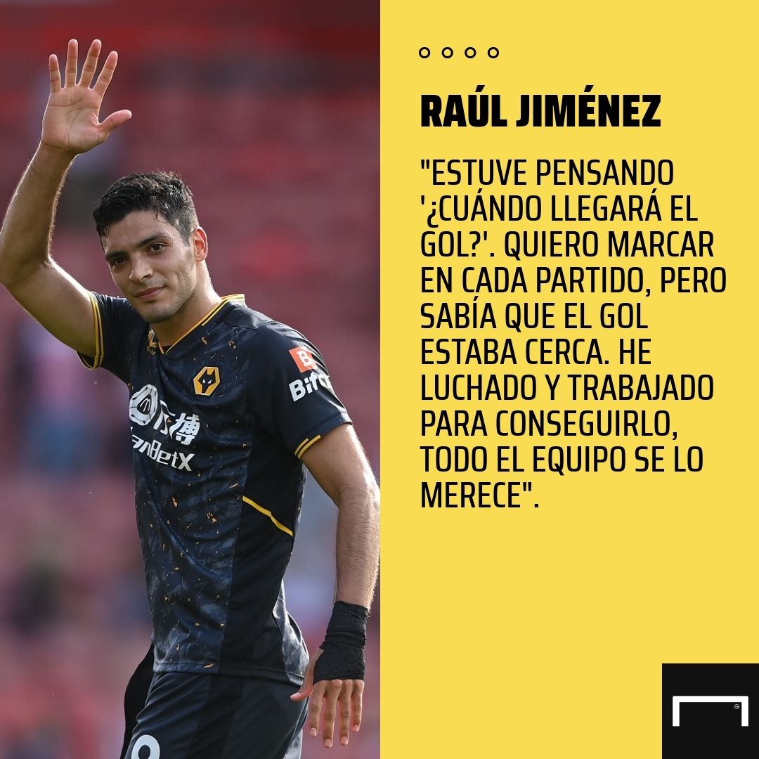 Raúl Jiménez sobre el gol
