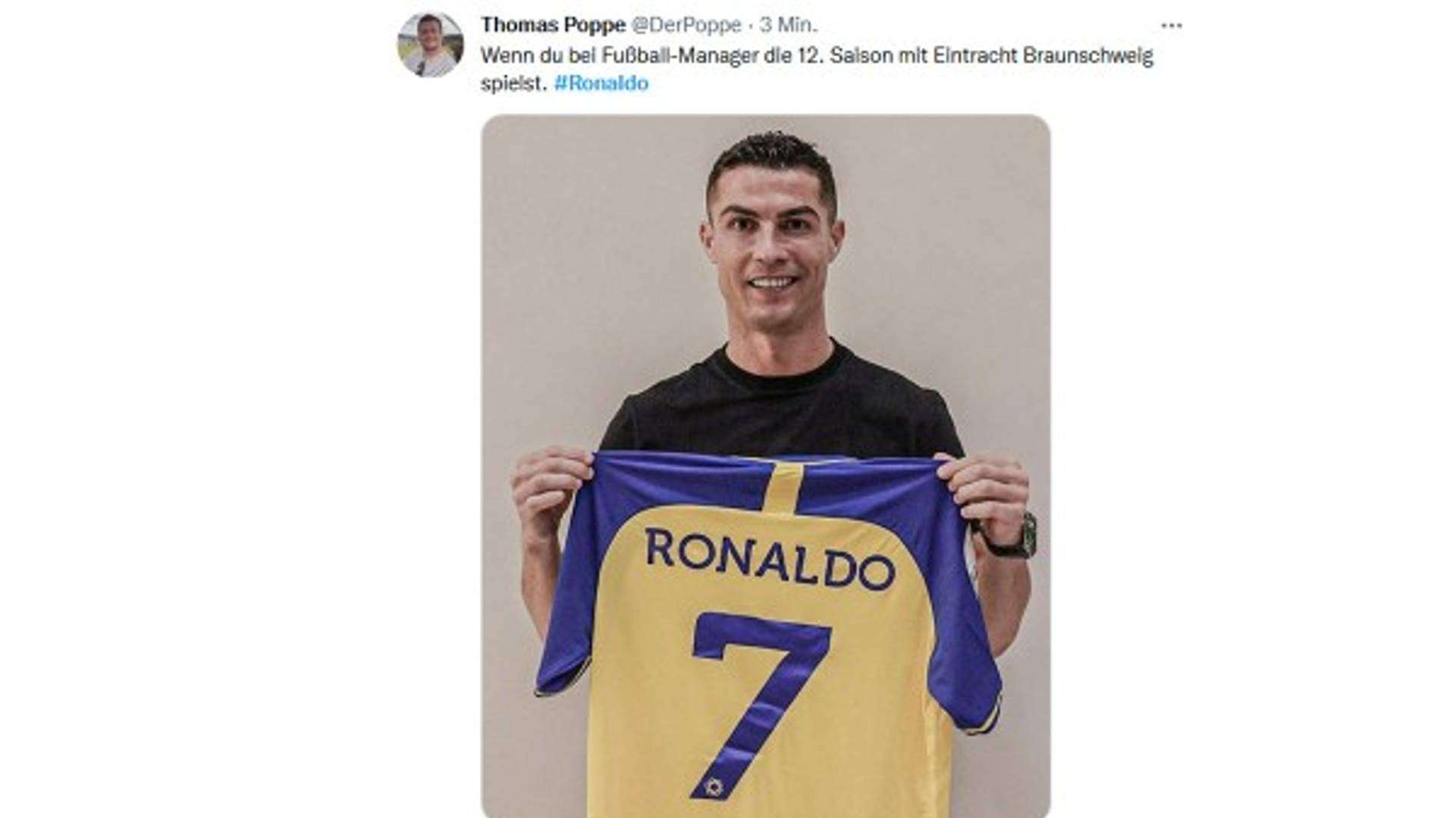 Cristiano Ronaldo Reaktionen