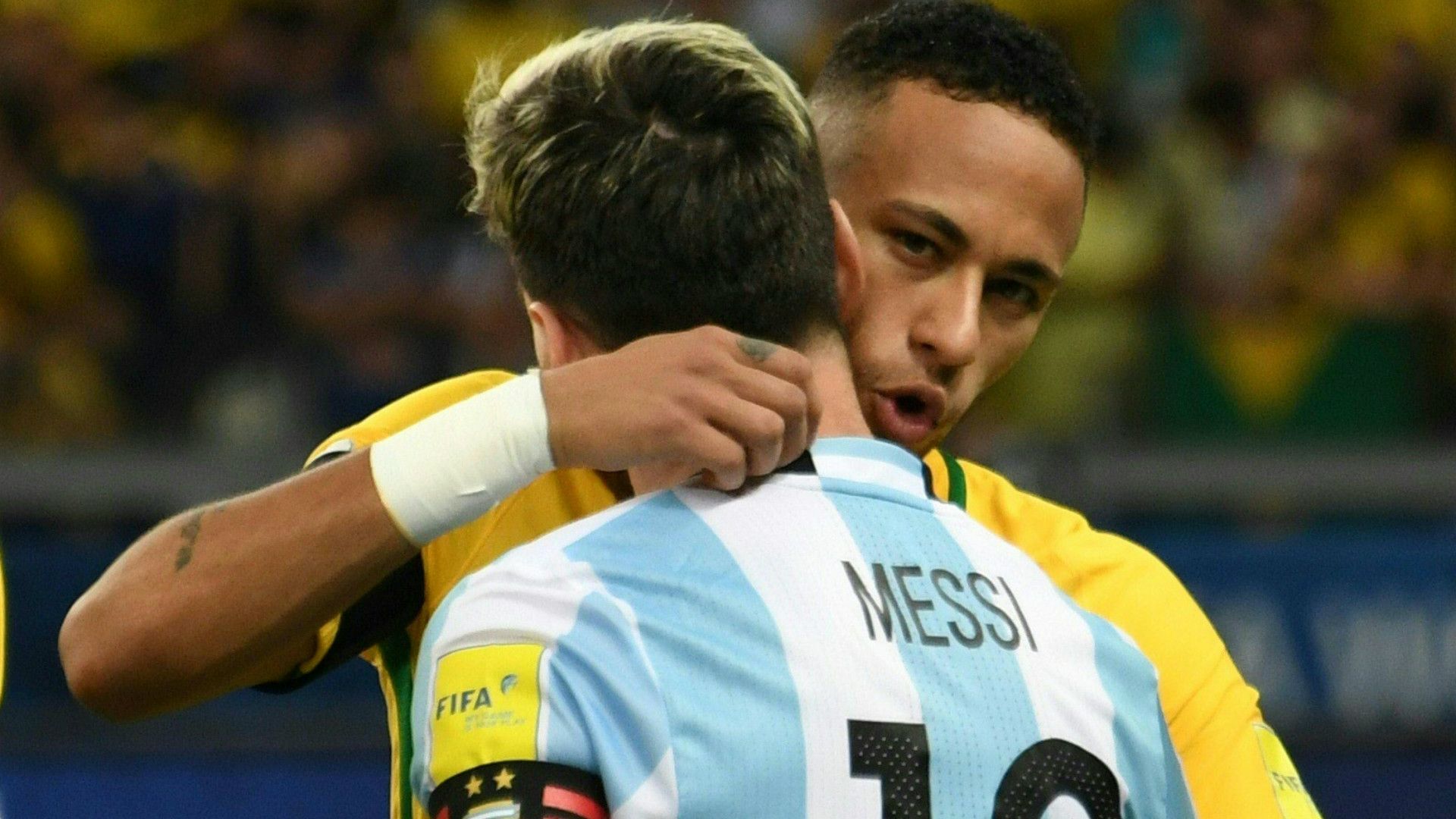 LIONEL MESSI ARGENTINA NEYMAR BRAZIL 10112016