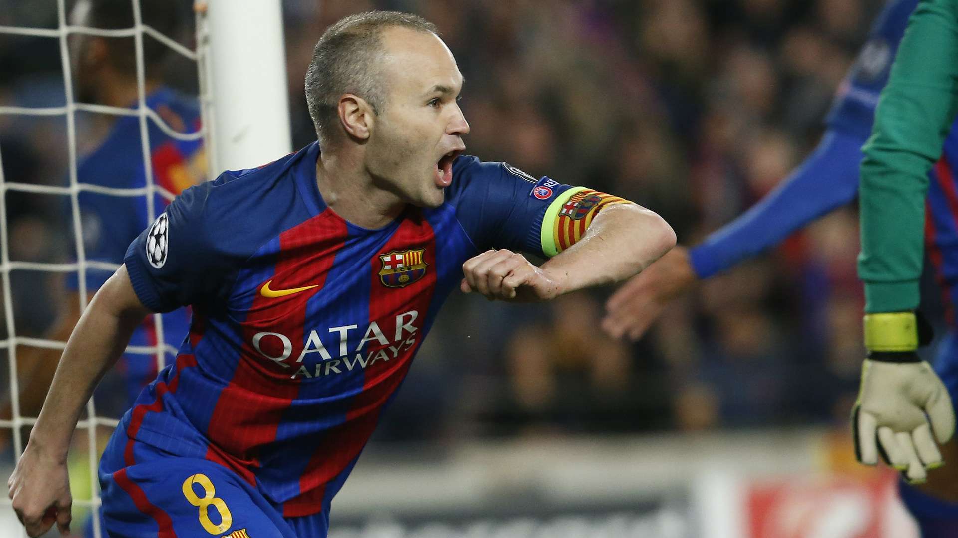 Andres Iniesta Barcelona PSG UEFA Champions League 08032016