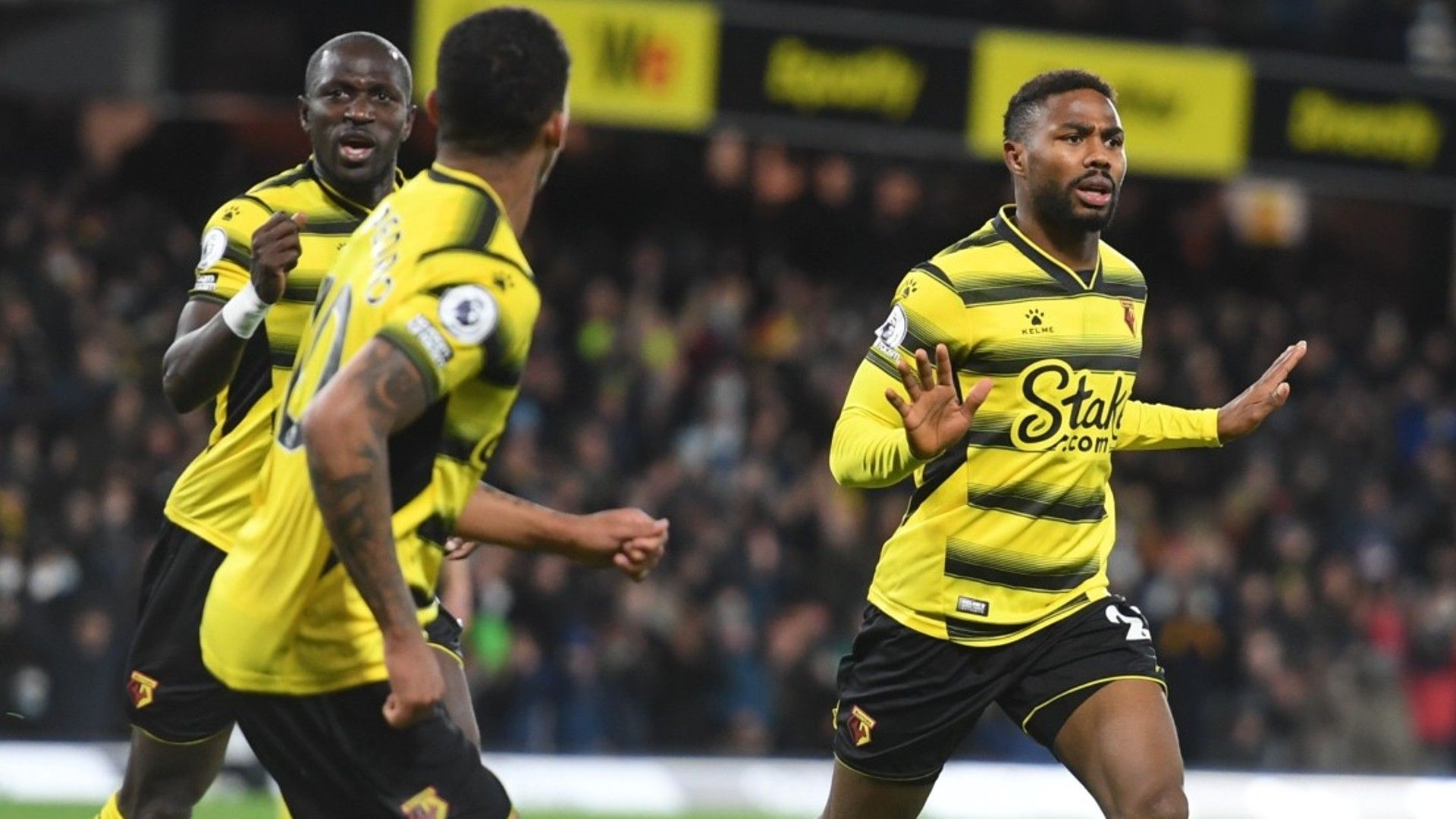 Watford striker Emmanuel Dennis of Nigeria.