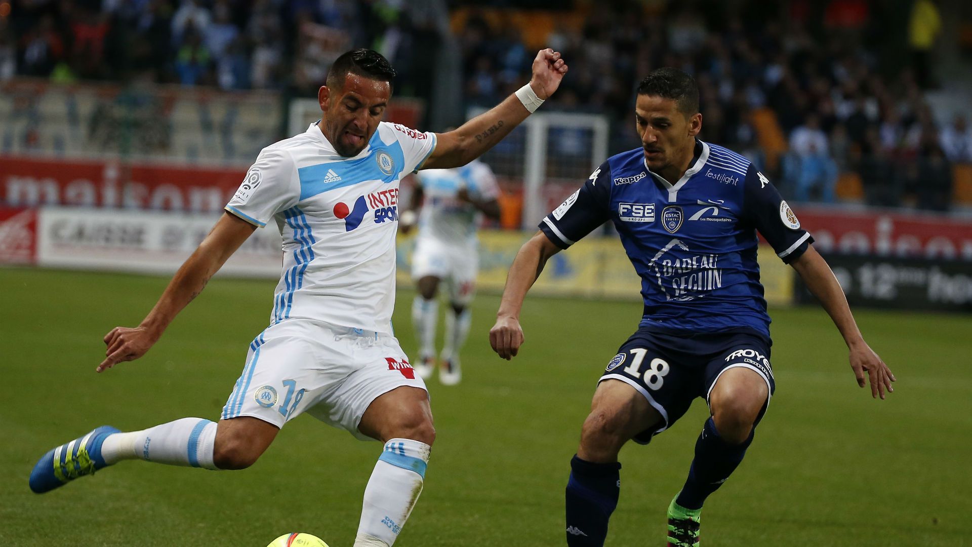 Troyes Marseille Mauricio Isla Chaouki Ben Saada Ligue 1 1405206