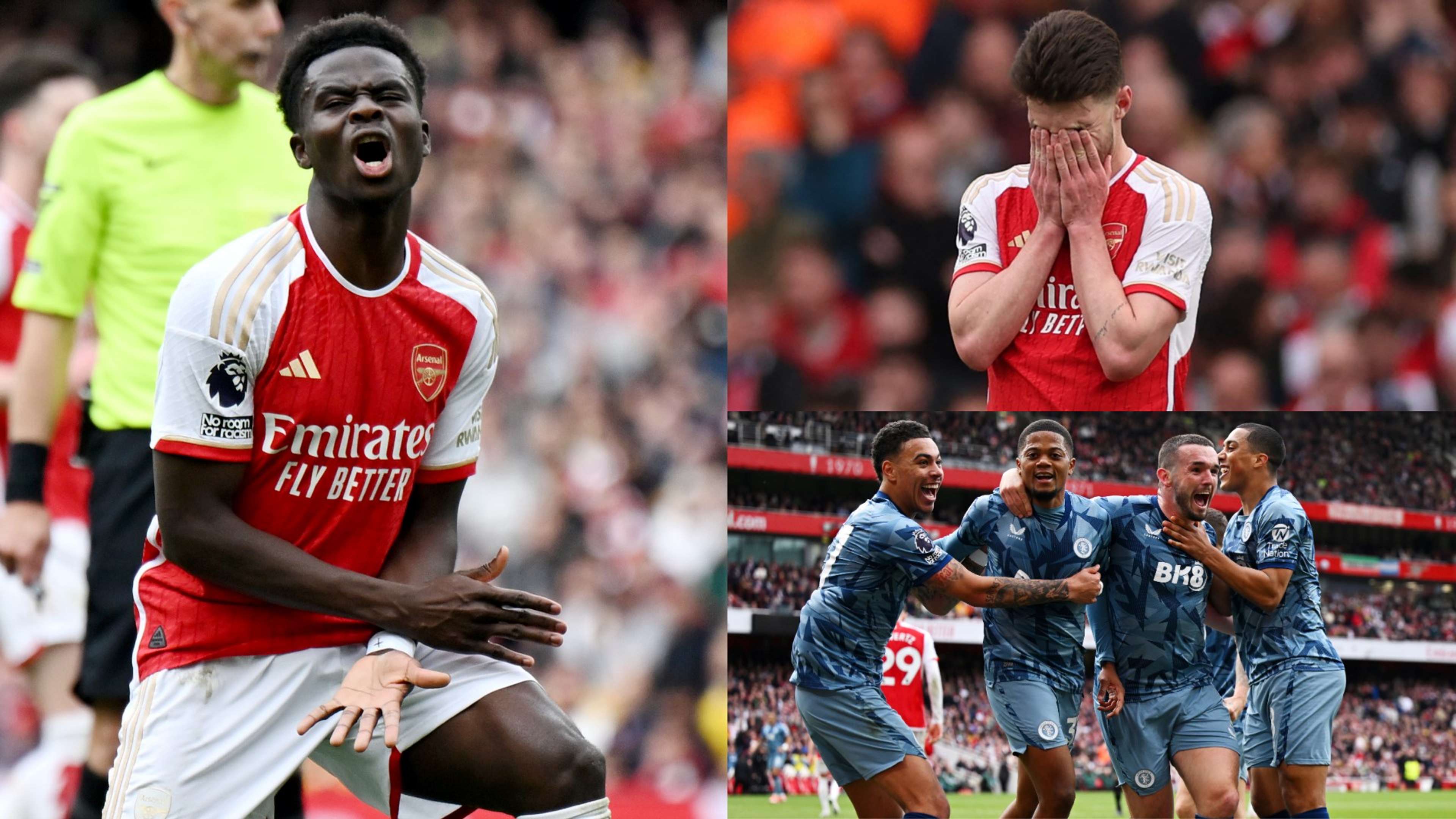 Arsenal player ratings vs Aston Villa: What a day for Man City! Gunners fall apart after Liverpool loss as Gabriel Jesus and Leandro Trossard flop before David Raya error damages Premier League