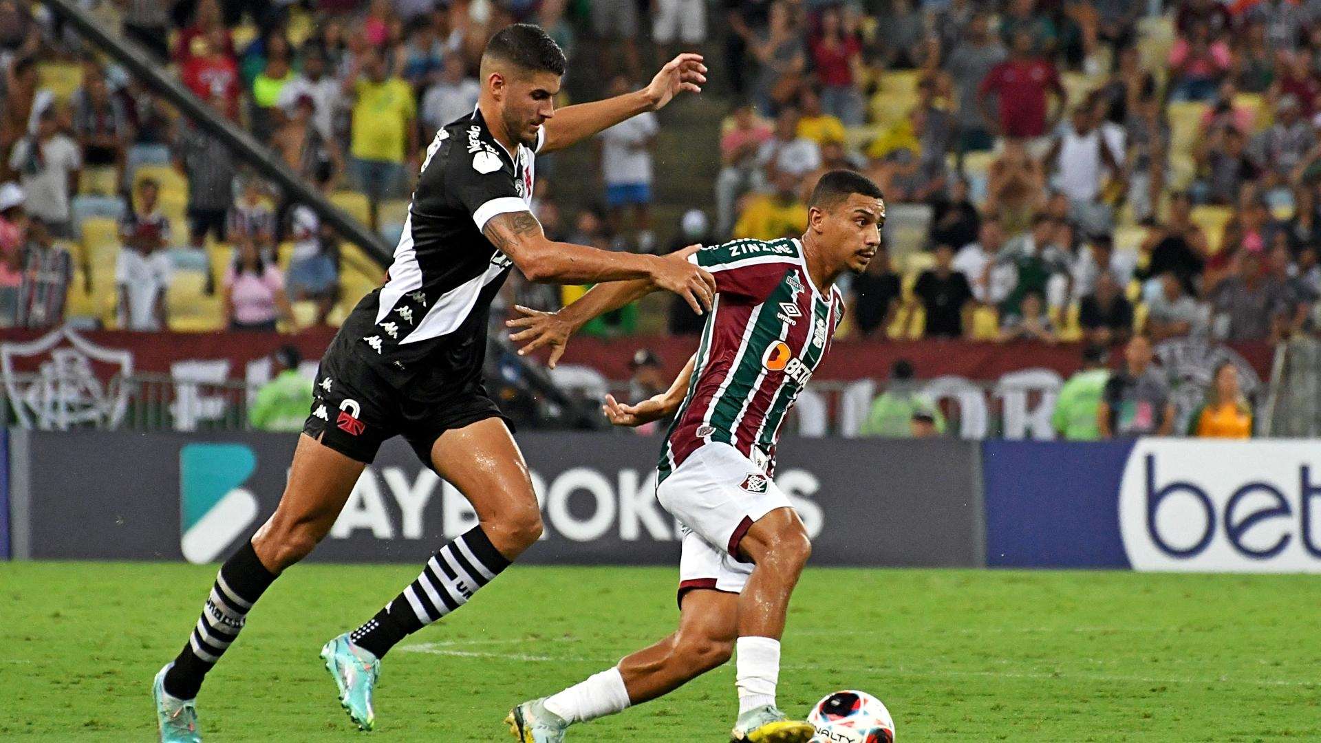 Pedro Raul e André em Fluminense x Vasco, pelo Campeonato Carioca 2023, no Maracanã