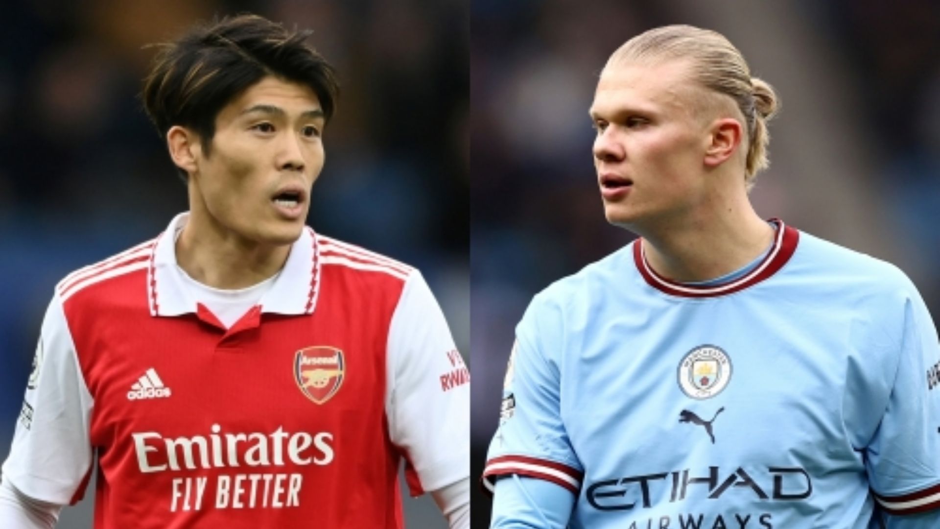 Takehiro Tomiyasu Arsenal Erling Haaland Man City