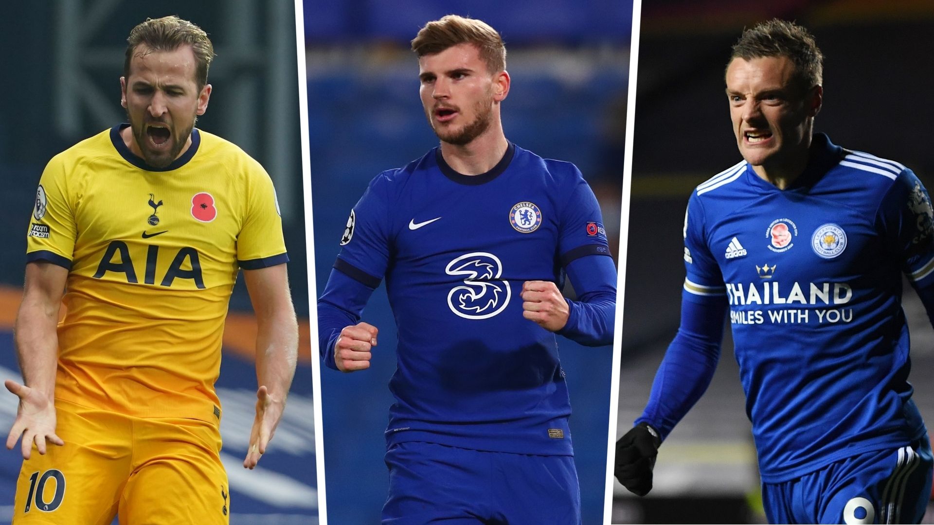 Harry Kane Timo Werner Jamie Vardy