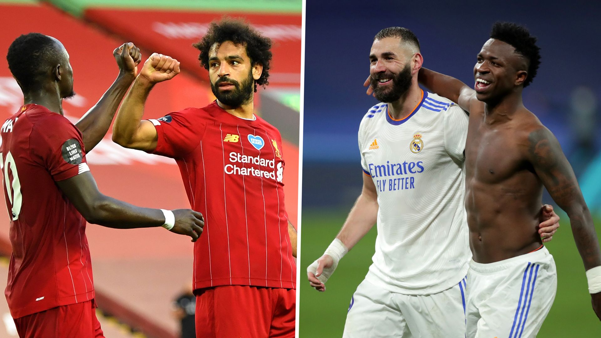 Mane Salah, Benzema Vinicius