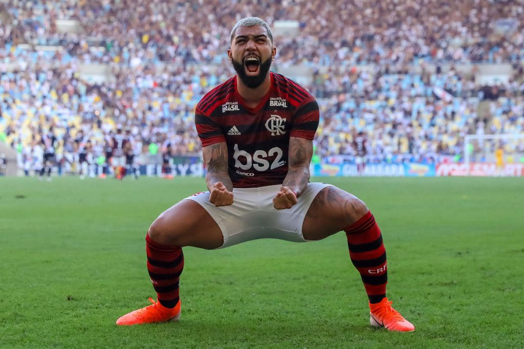 Gabigol festeja título do Flamengo