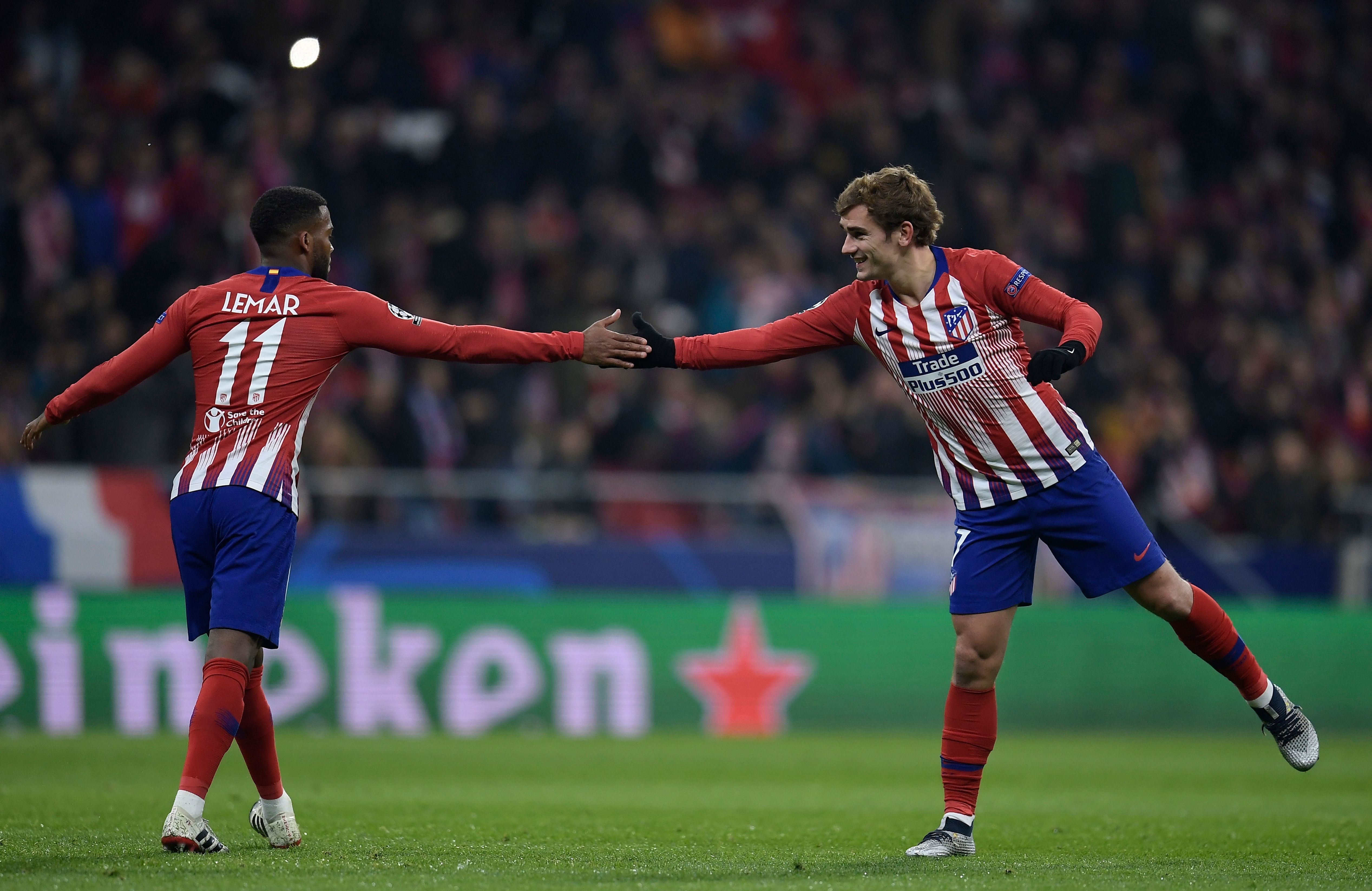 LEMAR GRIEZMANN ATLETICO MADRID MONACO CHAMPIONS LEAGUE